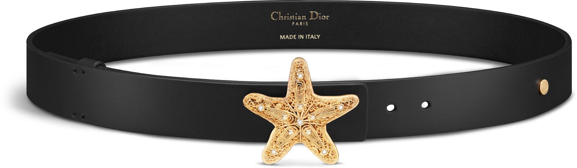 DIOR | Dior Cabinet de Curiosités ベルト 25mm スムースカーフスキン & レジンパール