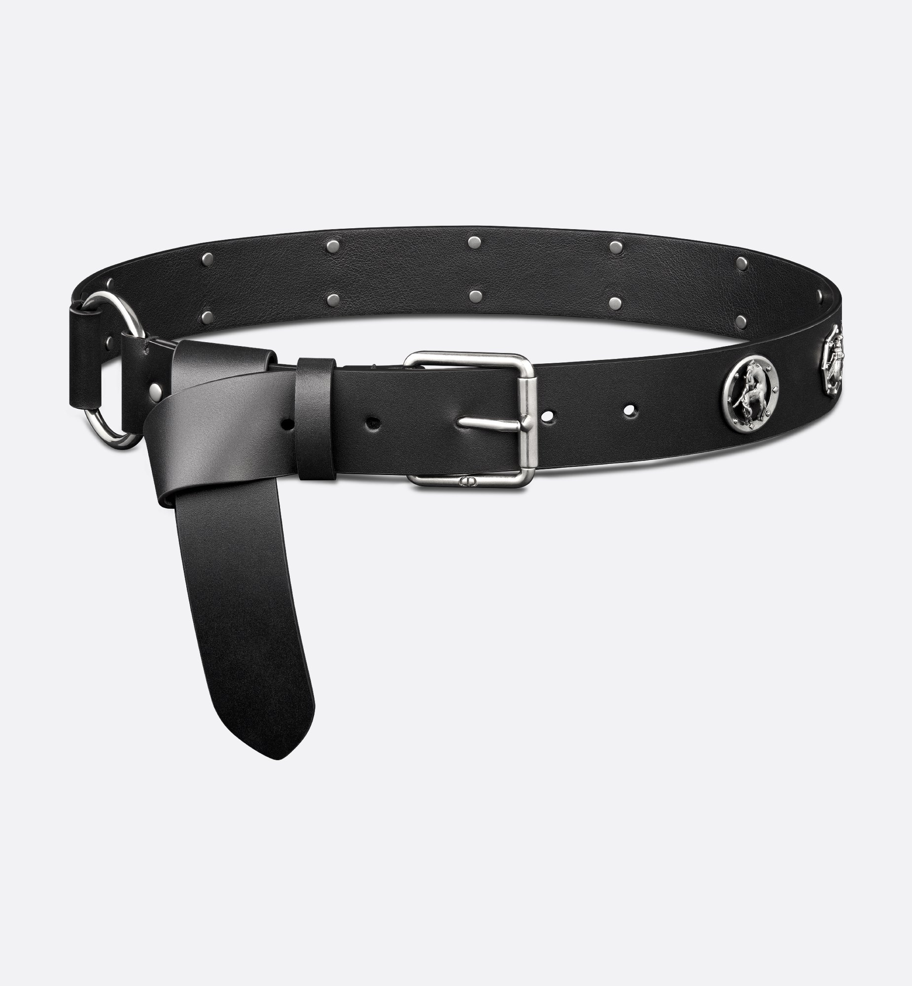 Dior Symbol Belt Black Smooth Calfskin and Antique Matte Dior Symbol Belt Black Smooth Calfskin and Antique Matte
