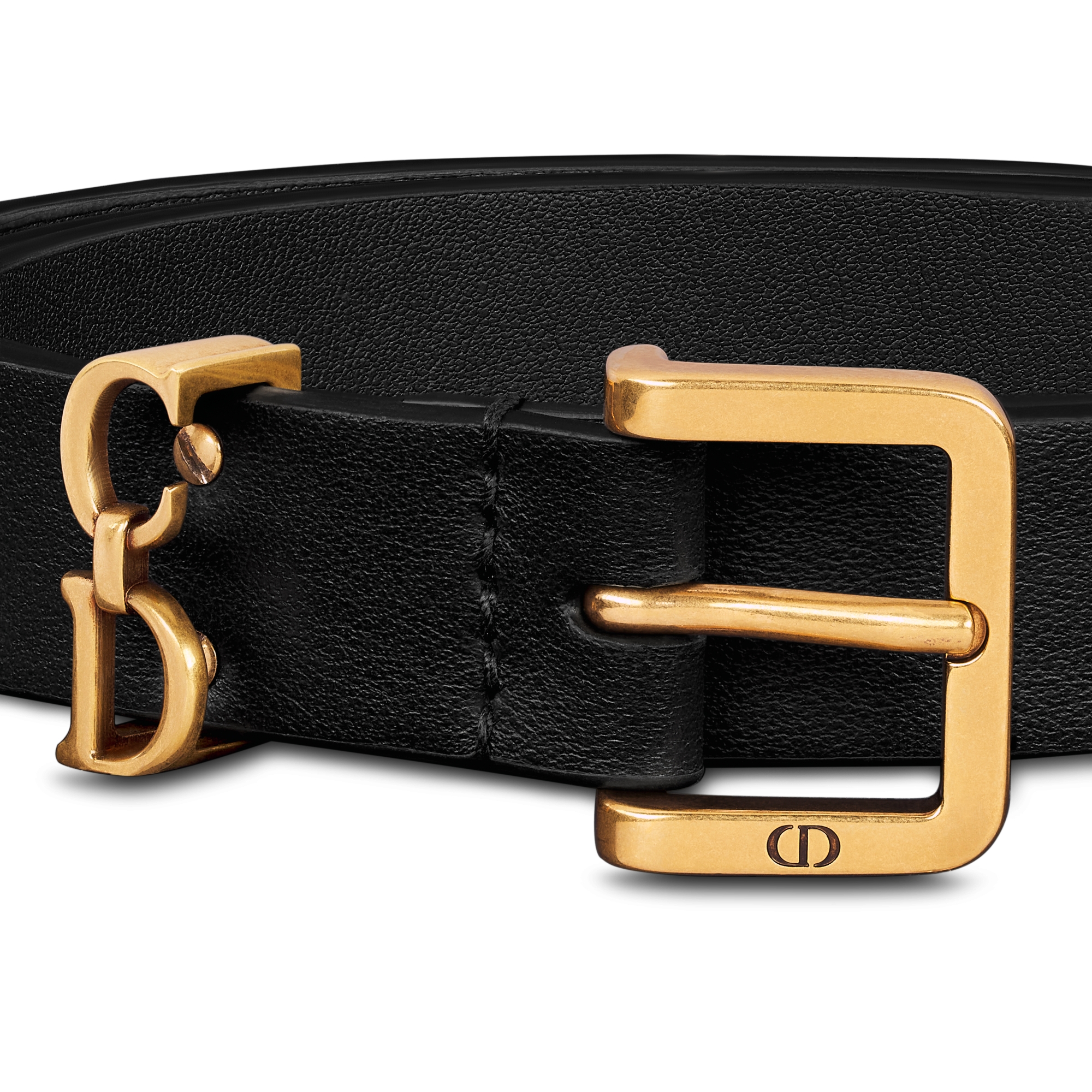 Saddle Loop Belt Black Smooth Calfskin, 20 MM E09