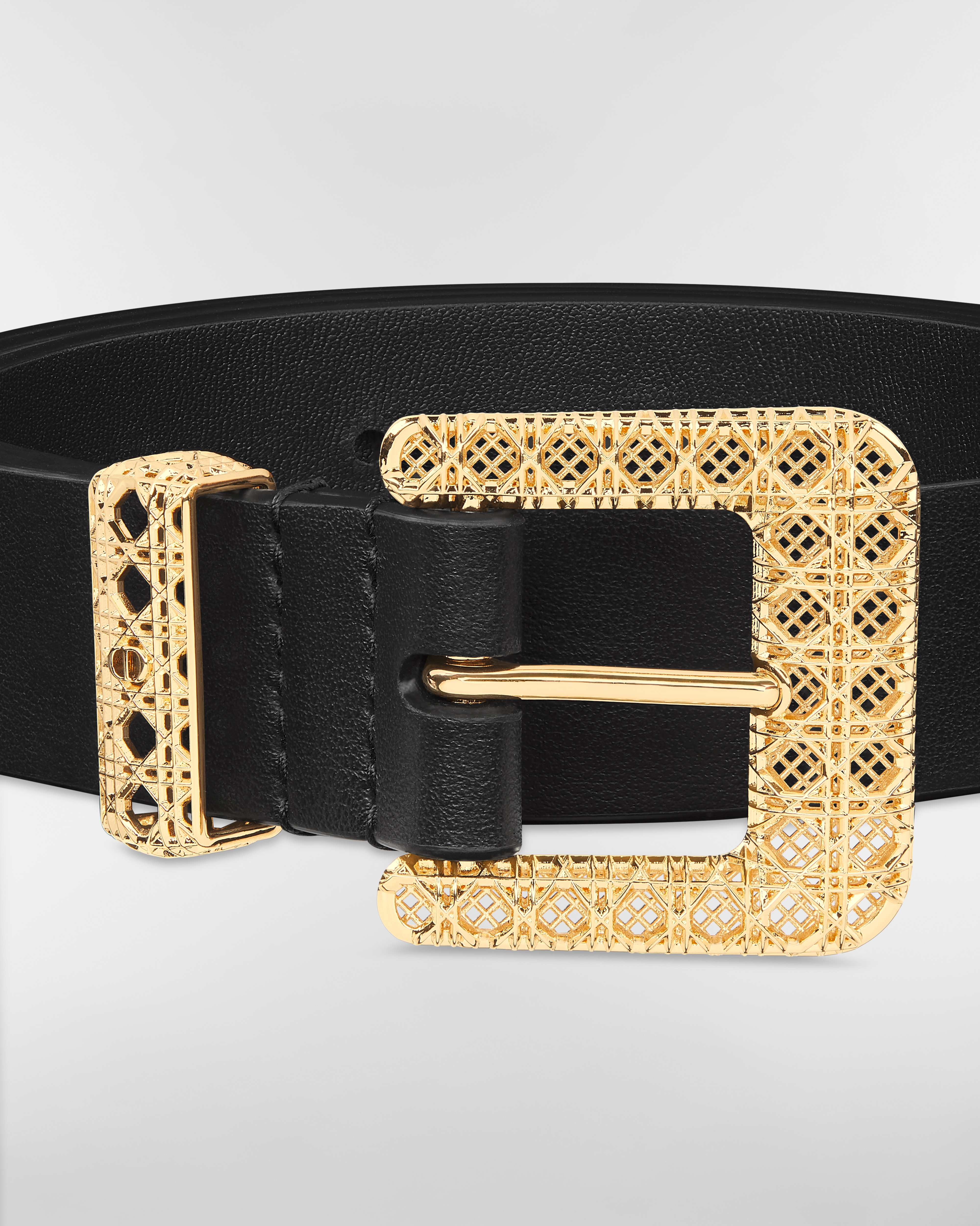 美品 ディオール カナージュ柄 ベルト DIOR | Dior Cannage ベルト 25mm スムースカーフスキン