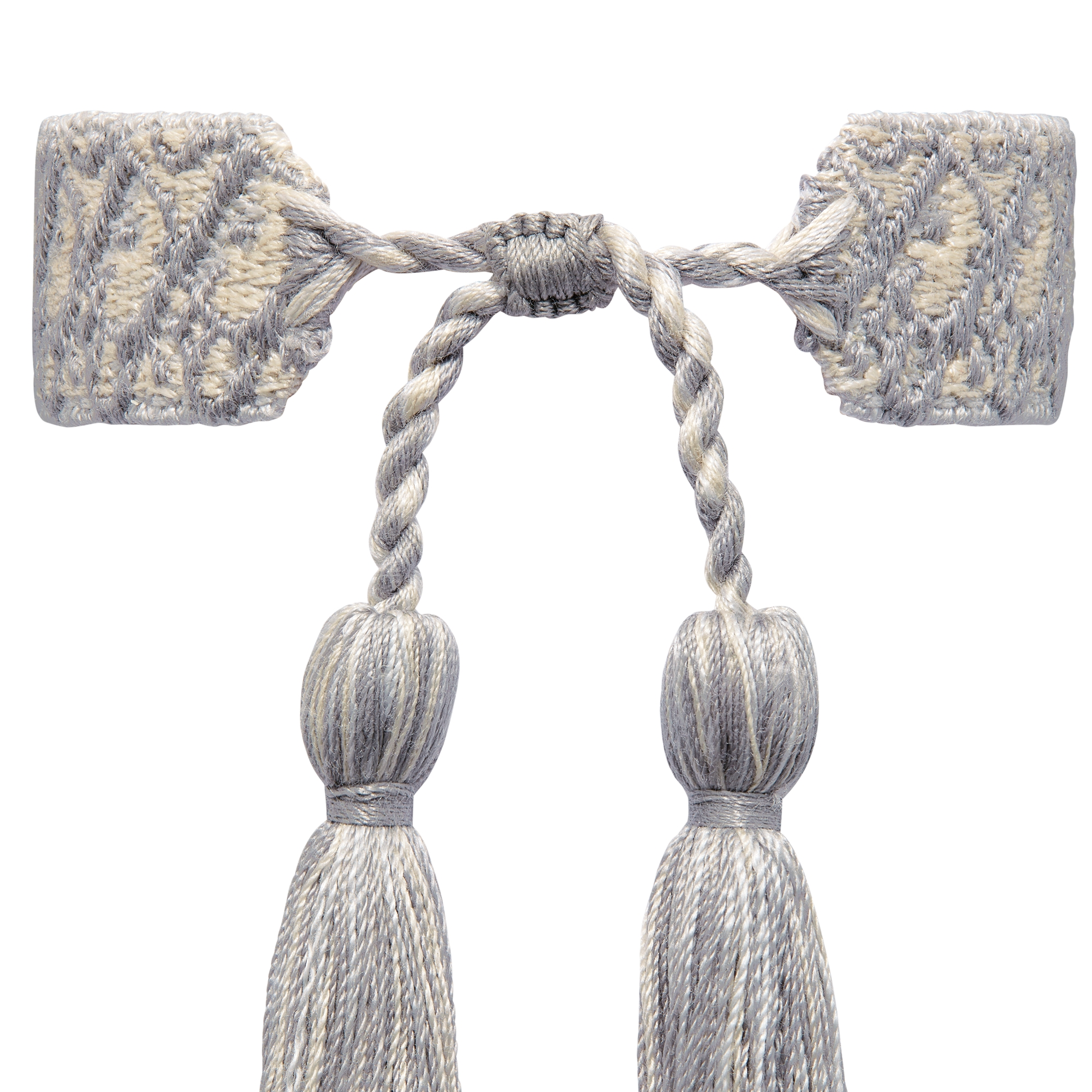Christian Dior Bracelet Set Gray Dior Oblique Cotton E10