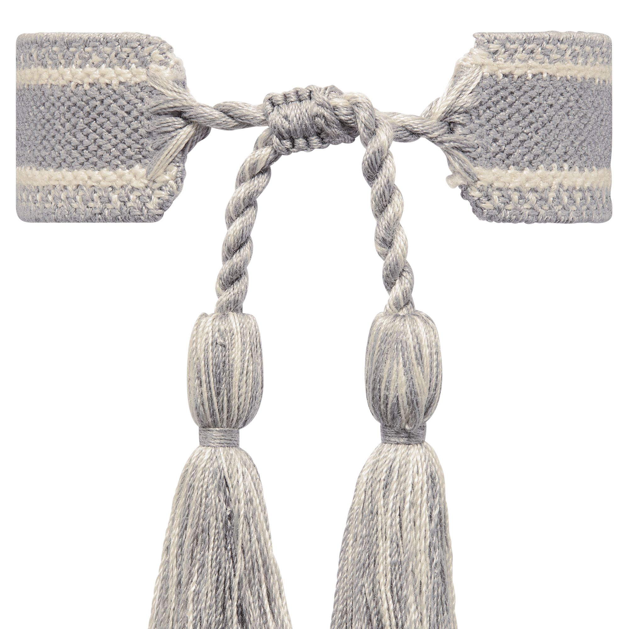 Christian Dior Bracelet Set Gray Dior Oblique Cotton E11