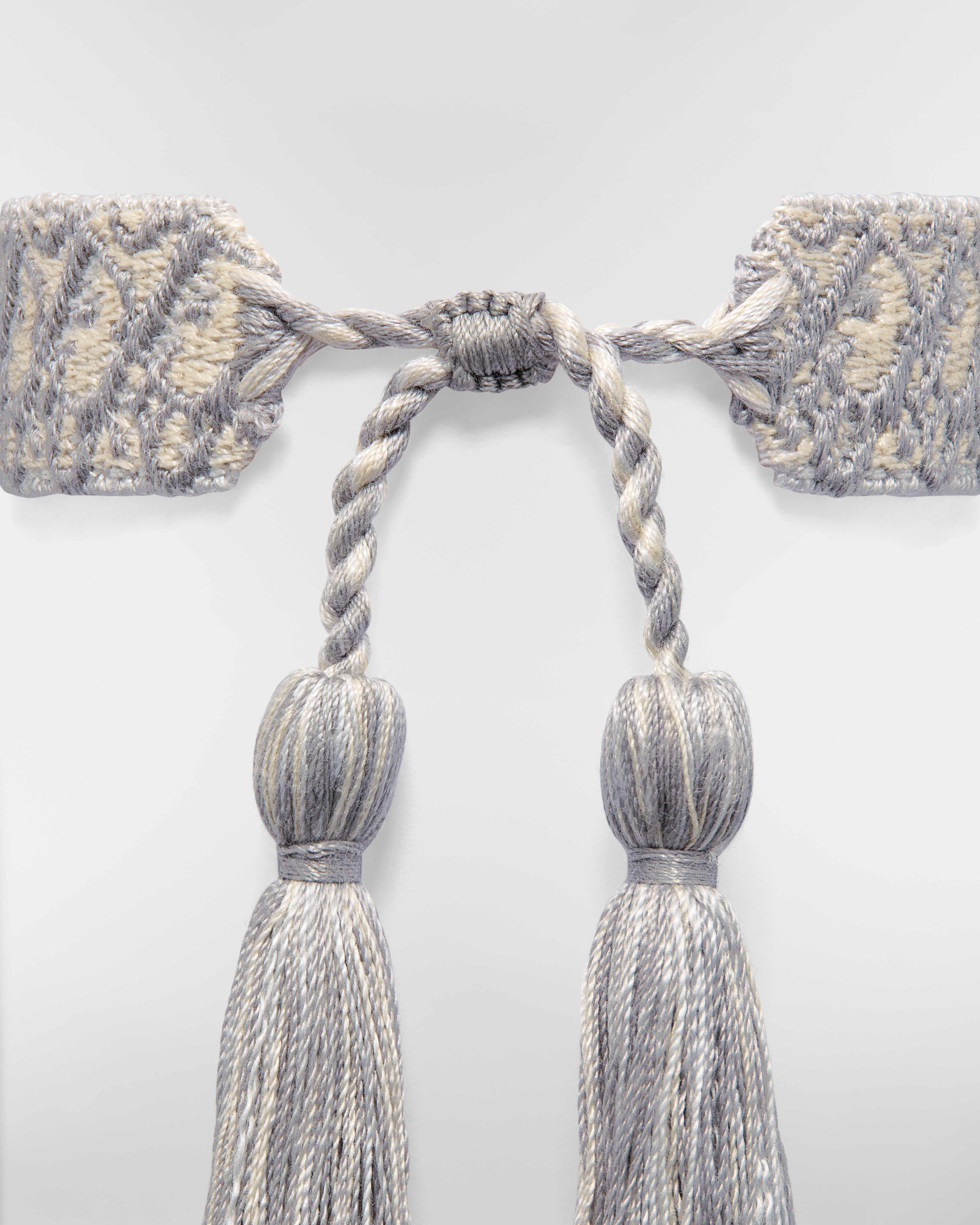 Set de bracelets Christian Dior Coton à motif Dior Oblique gris E10