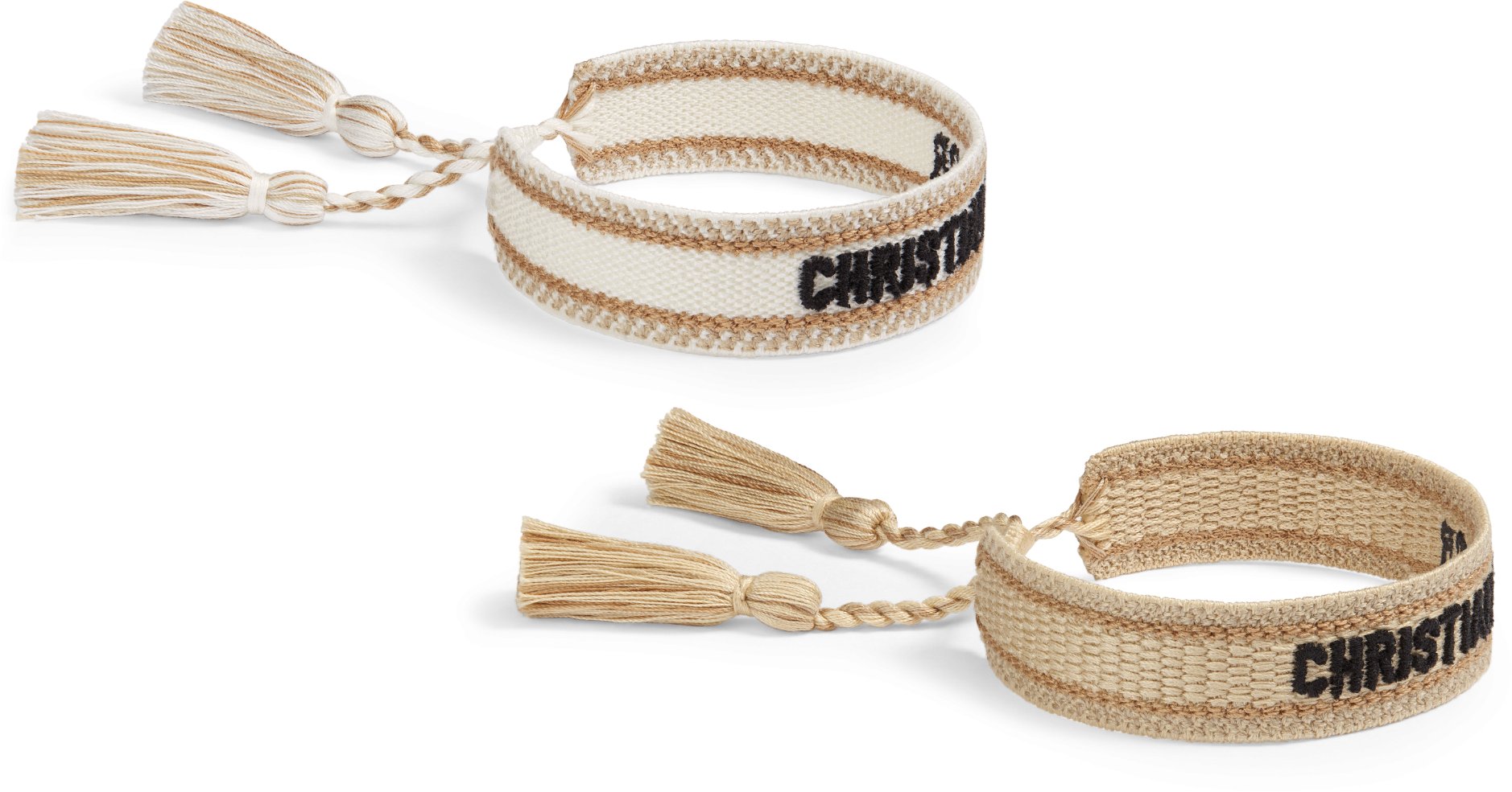 Dioriviera Christian Dior Mykonos Bracelet Set Aquamarina and Coral Embroidery DIOR