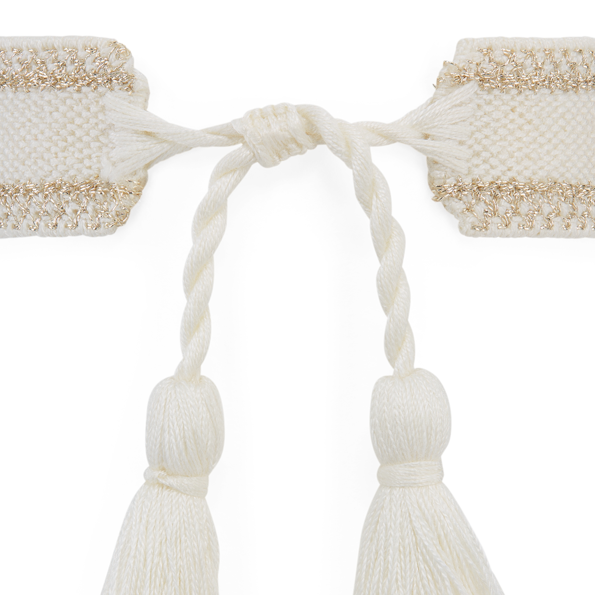 Christian Dior Bracelet Set Gold-Tone Dior Oblique Cotton E10