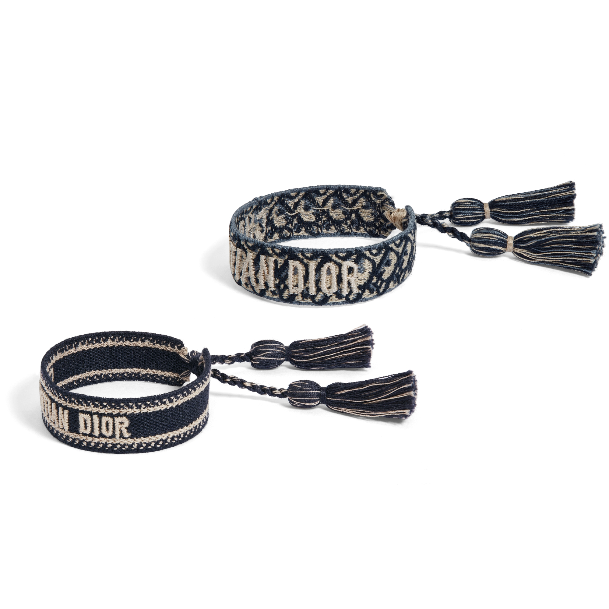 Christian Dior Armbandset Dior Oblique Baumwolle in Marineblau E03