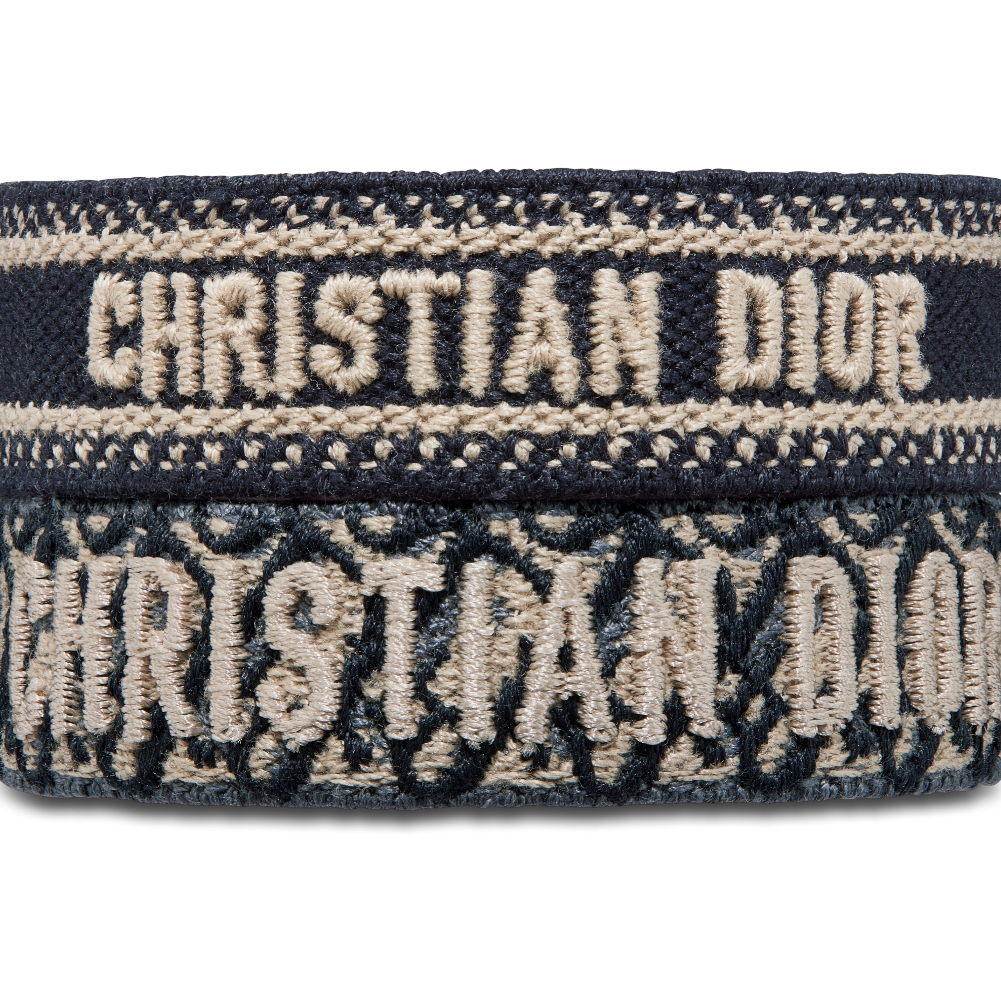 Christian Dior Armbandset Dior Oblique Baumwolle in Marineblau E09