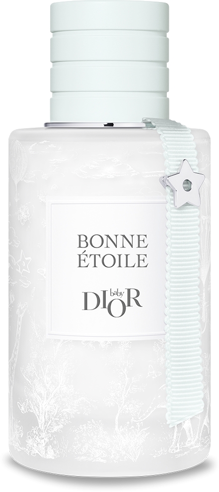 Peignoir de bain a capuche bebe Eponge de coton ivoire jacquard etoiles et popeline de coton ivoire Toile de Jouy Pastel DIOR