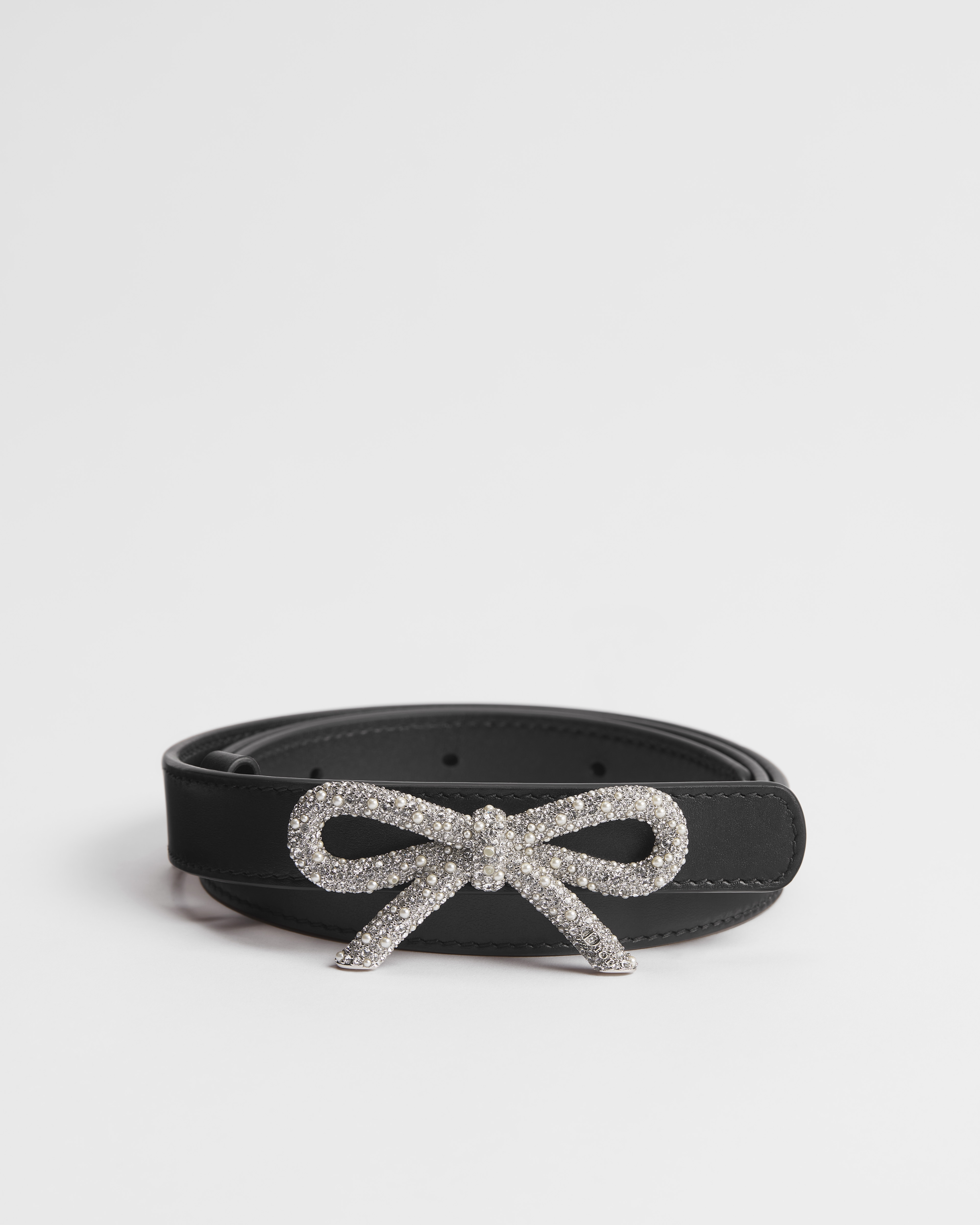 Le Nœud de Dior Belt Black Smooth Calfskin, 20 MM E01