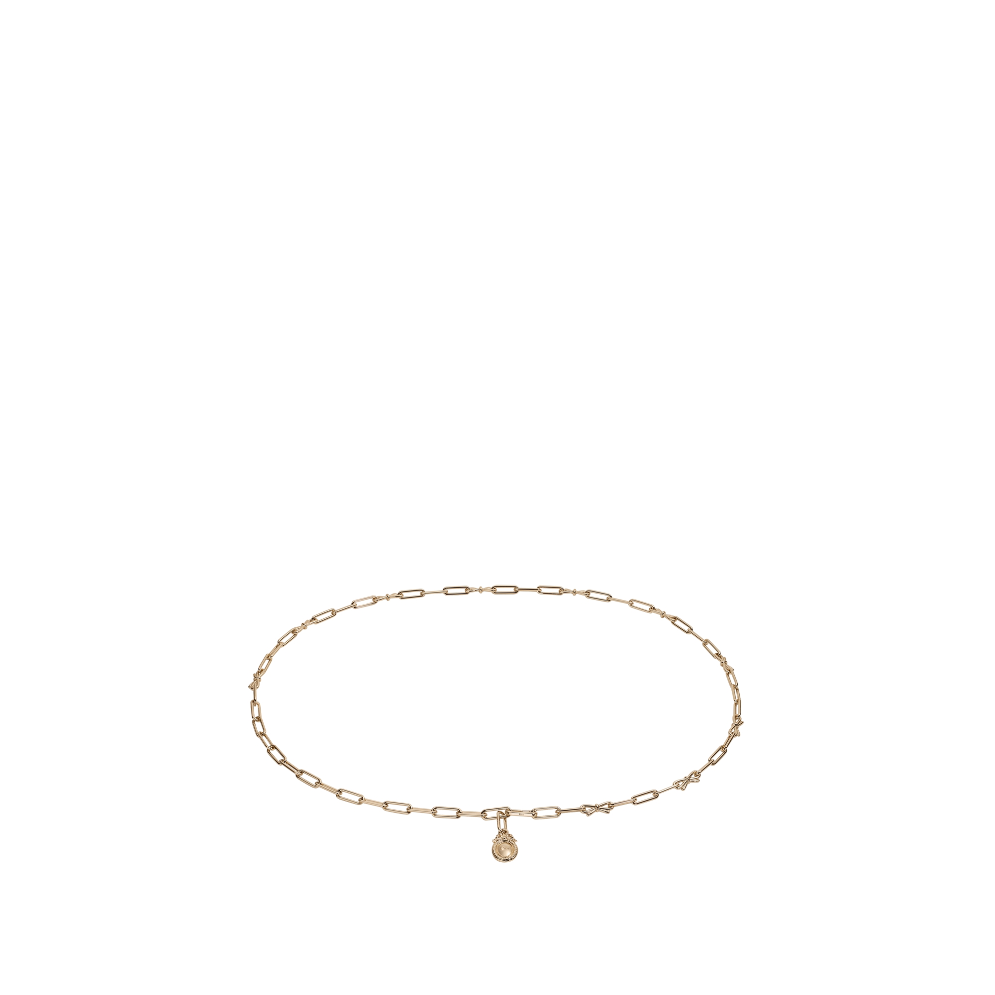 Dior Darling Chain Belt Pale Gold-Finish Metal, 10 MM E02
