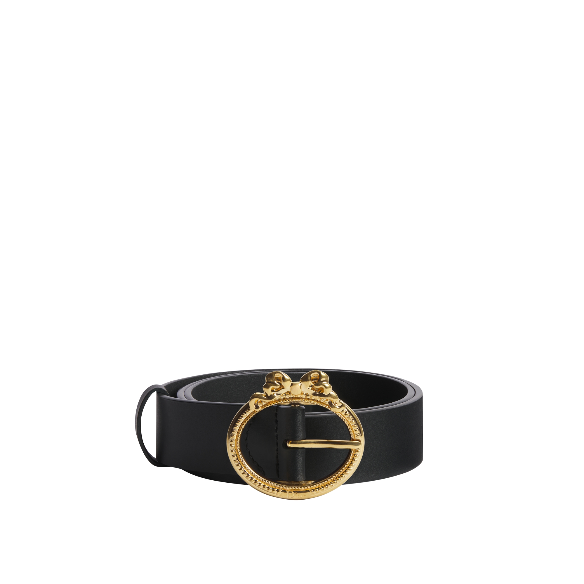 新品 Dior belt ディオール ベルト Dior Médaillon Belt Black Smooth Calfskin, 30 MM | DIOR