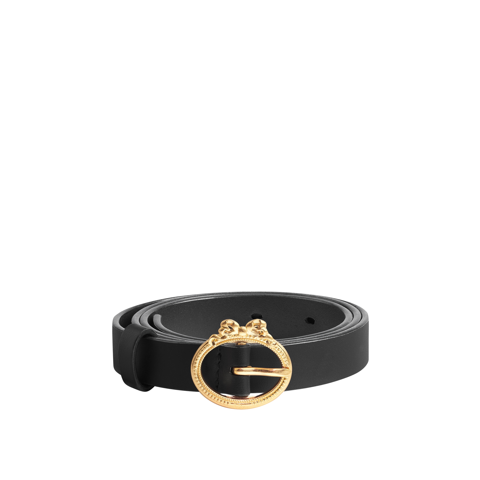 Dior Médaillon Belt Black Smooth Calfskin, 20 MM E01