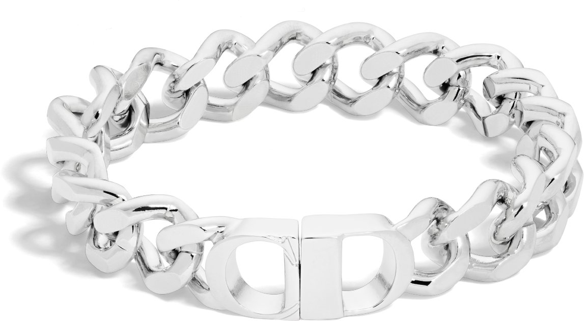 CD Icon Chain Link Bracelet Front view Front view