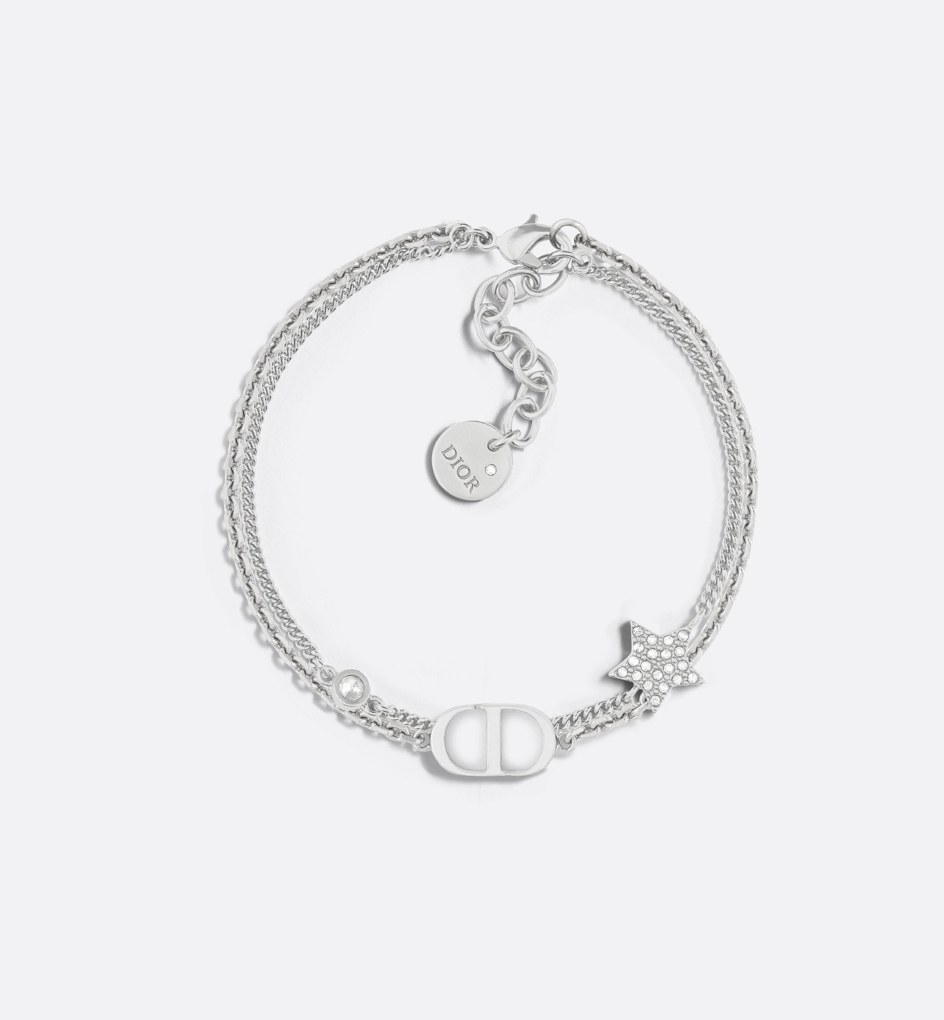 DIOR | Petit CD ダブルブレスレット メタル & クリスタル DIOR | Petit CD ダブルブレスレット メタル & クリスタル