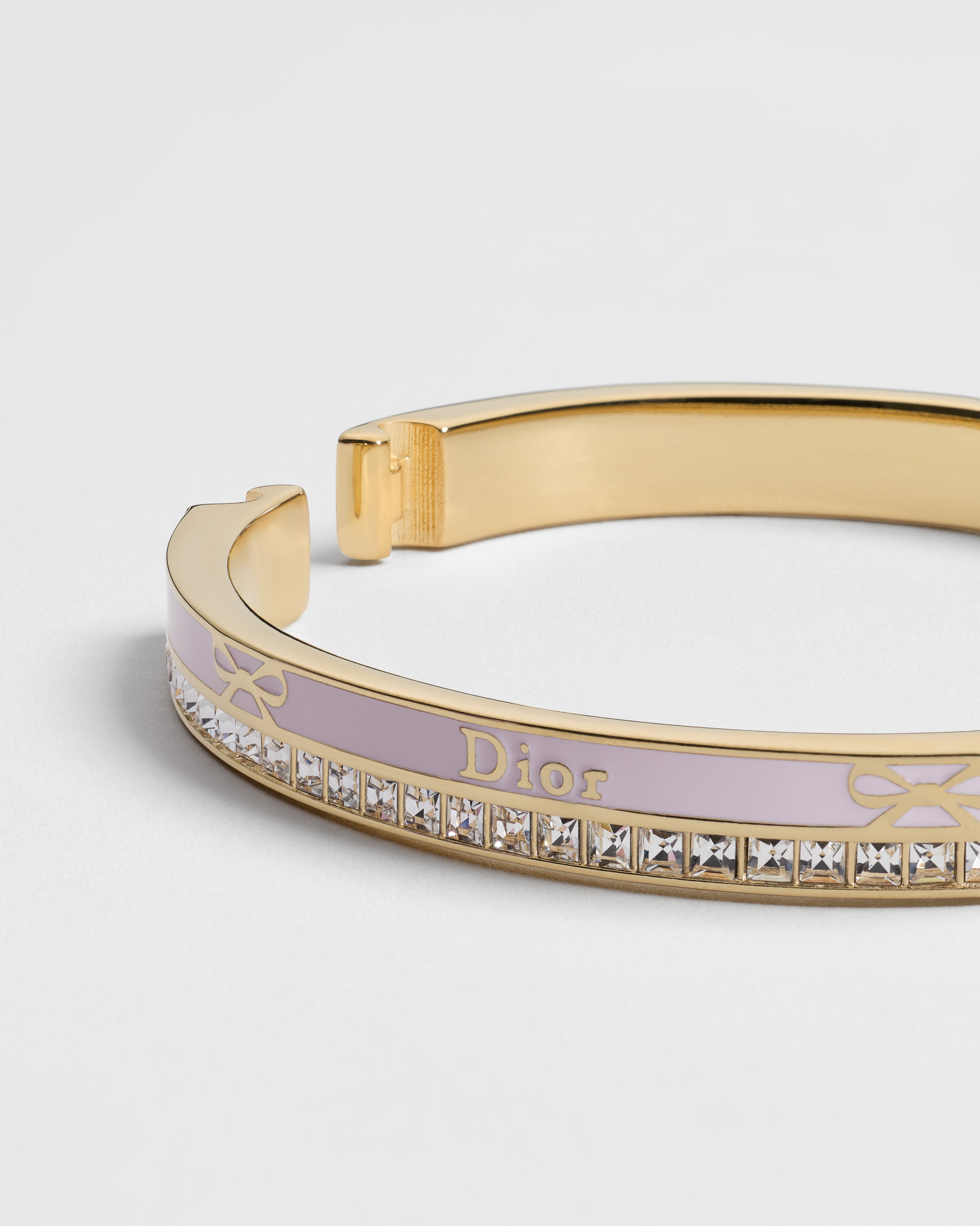 Dior Night Code Bangle Gold-Finish Metal, Crystals and Rose Songe ...