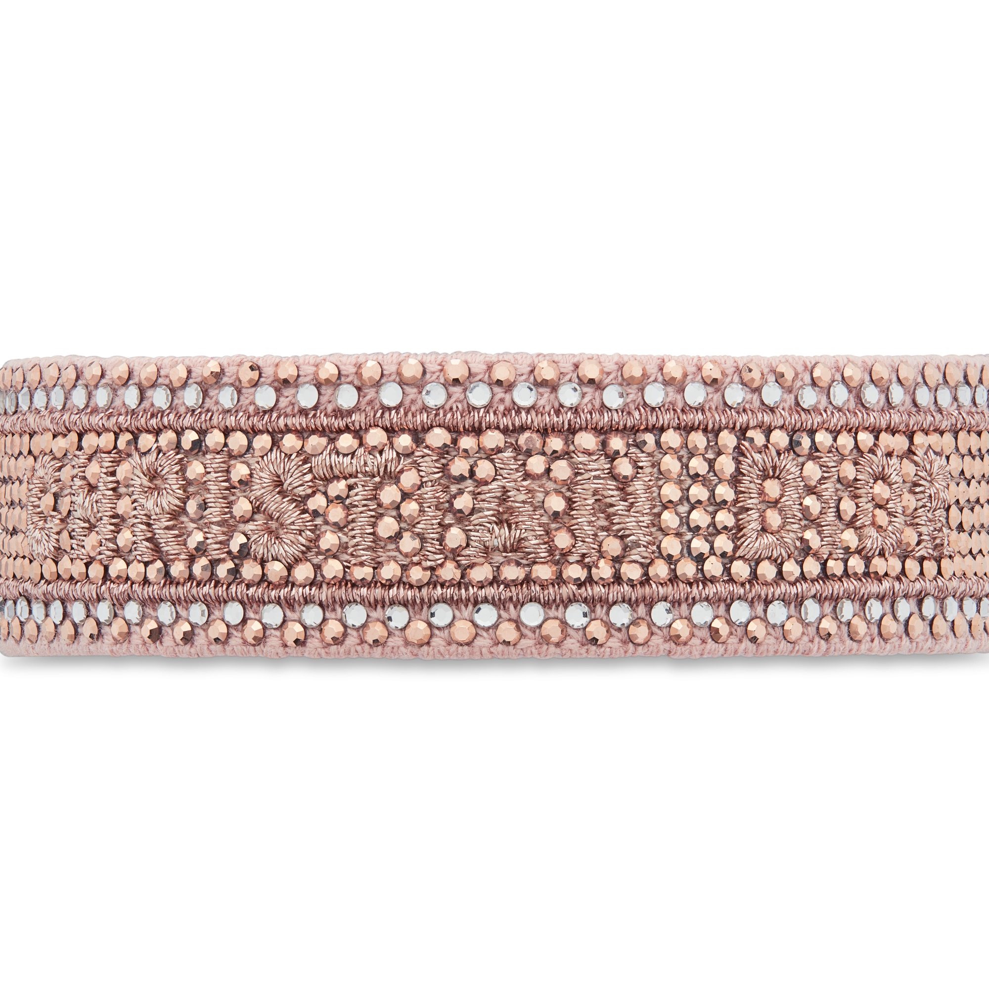 Christian Dior Armband Baumwolle und Kristalle in Rose des Vents E09