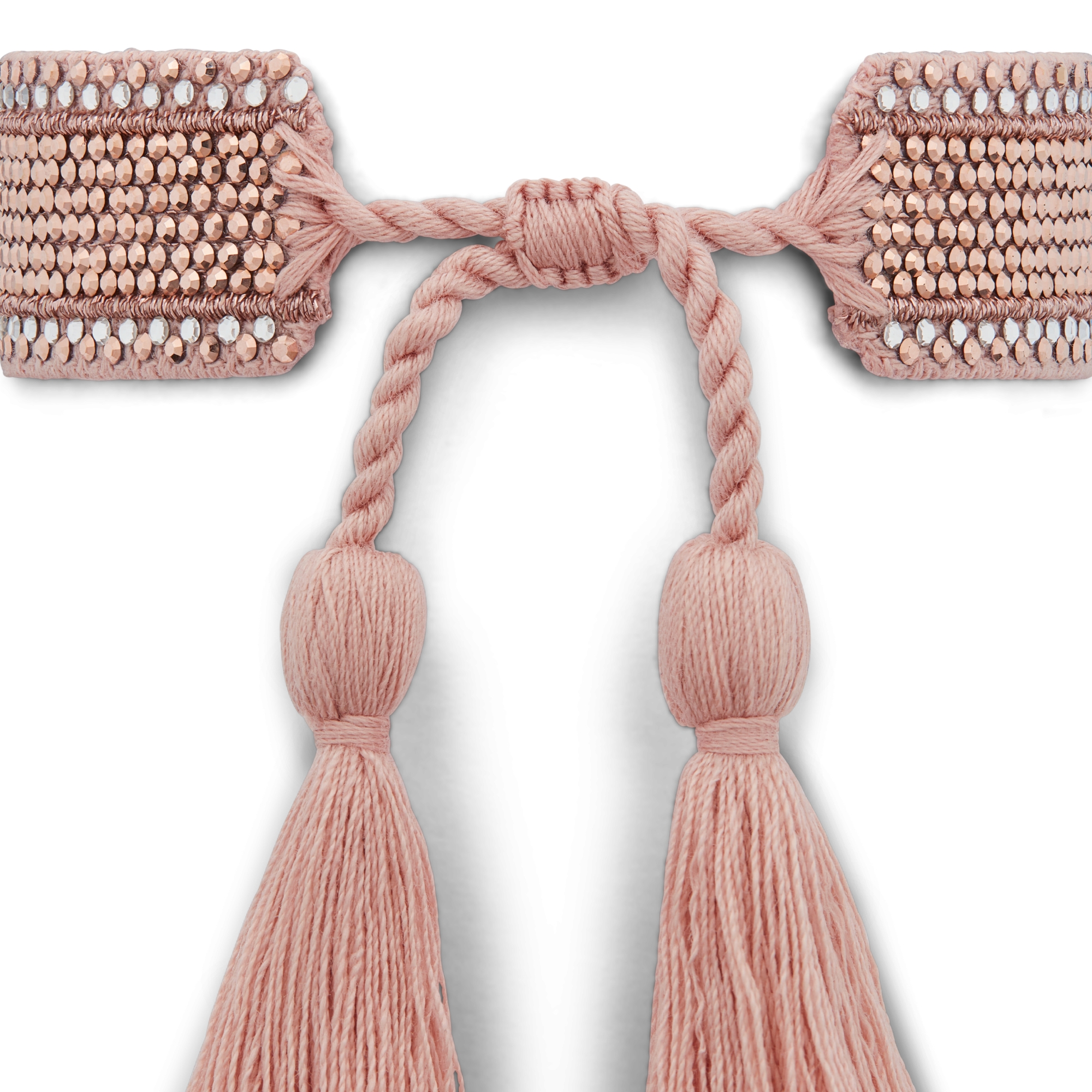 Christian Dior Armband Baumwolle und Kristalle in Rose des Vents E10