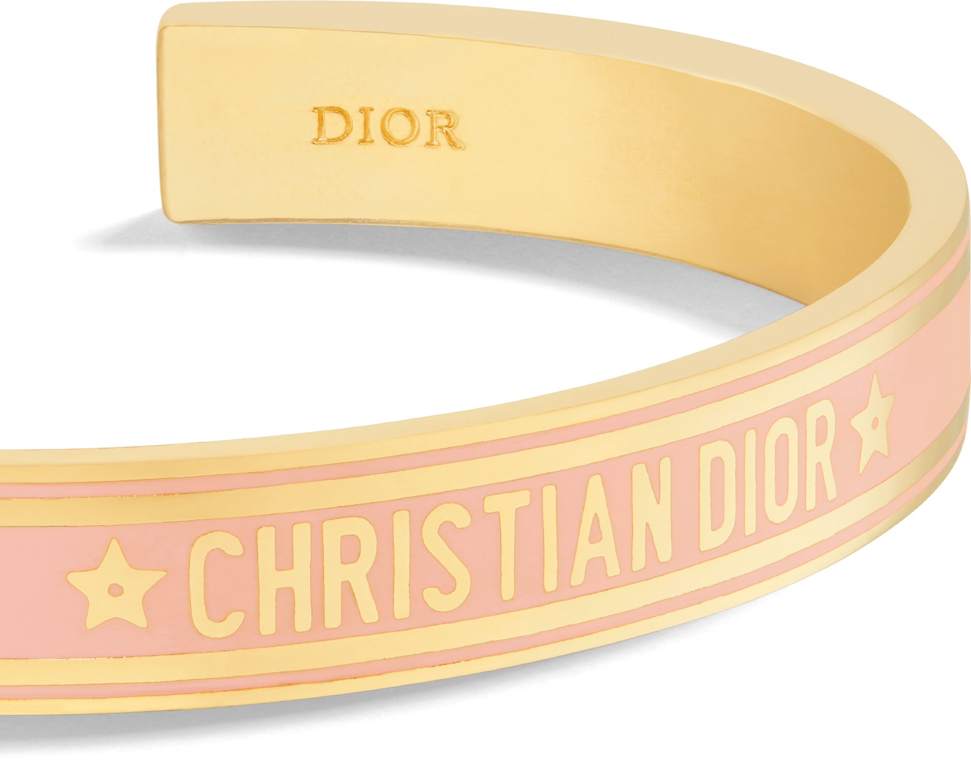 Dior Code Bangle Gold-Finish Metal and Orange Acid Lacquer | DIOR