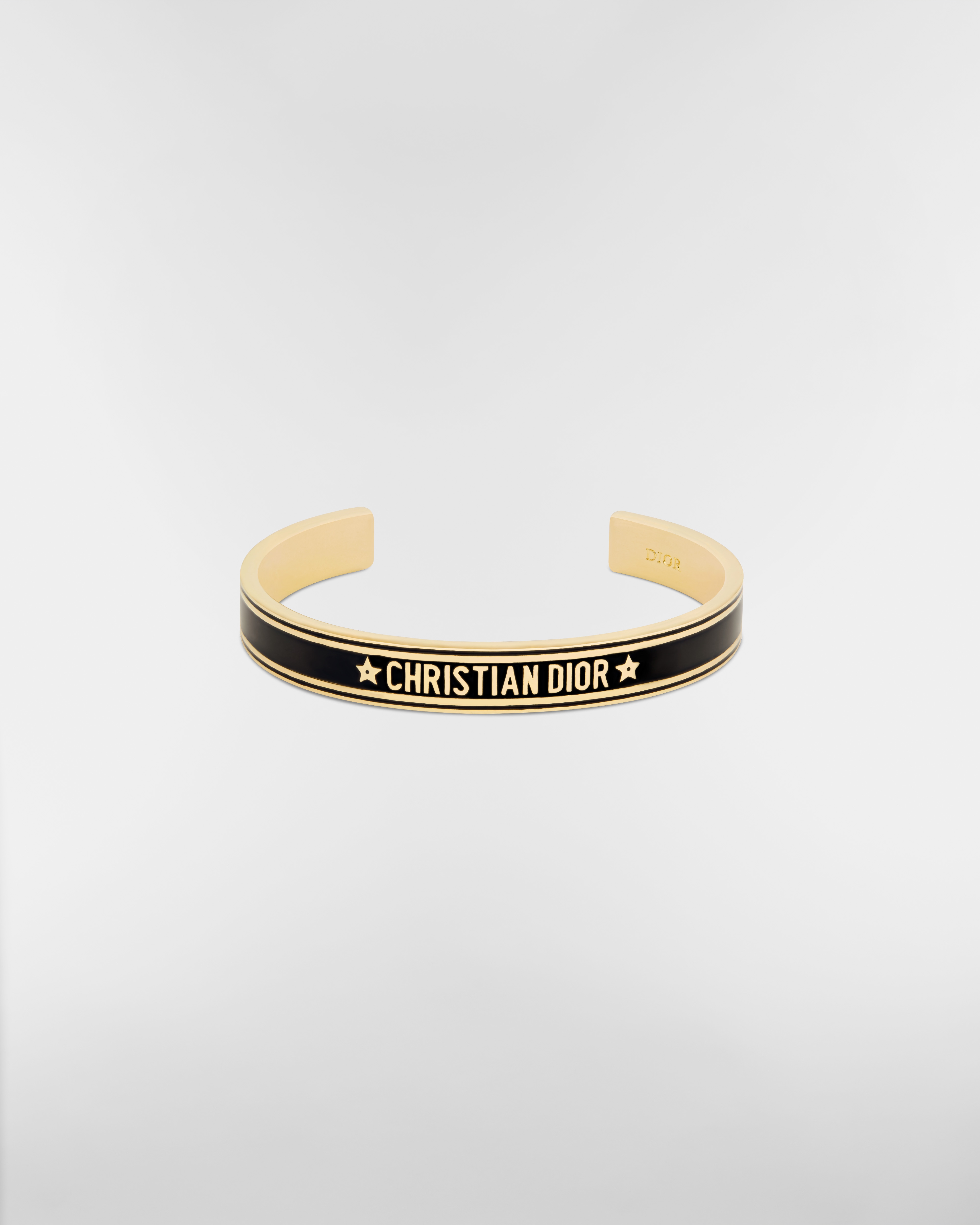 Dior Code Bangle Gold-Finish Metal and Black Lacquer E01