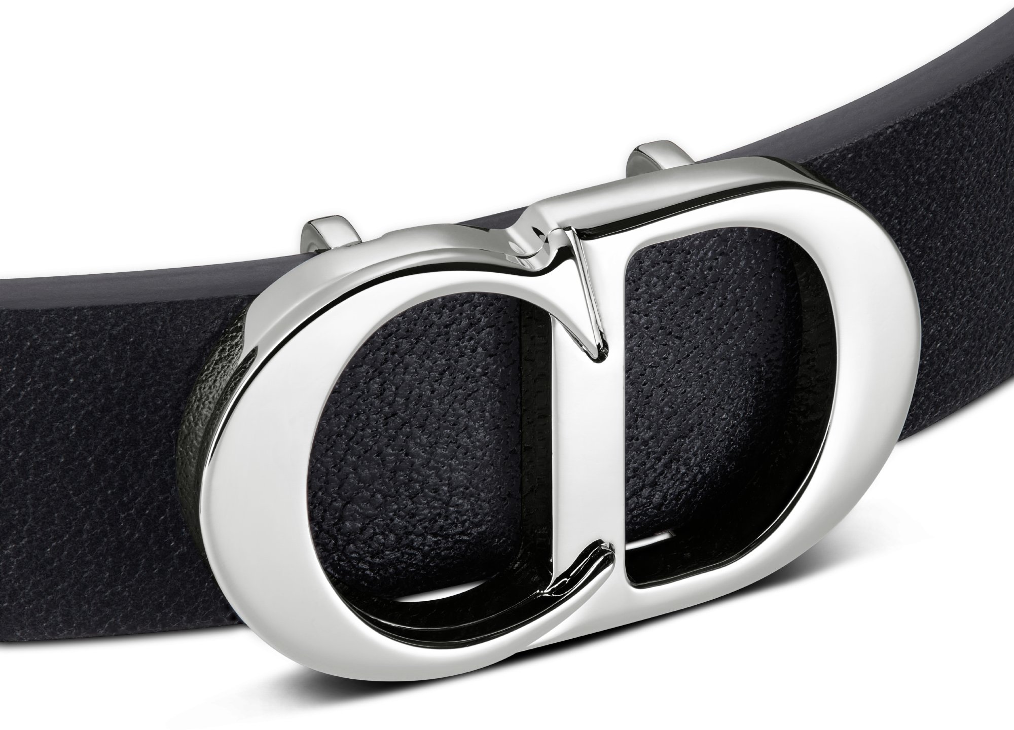 CD Icon Leather Bracelet Detailed view