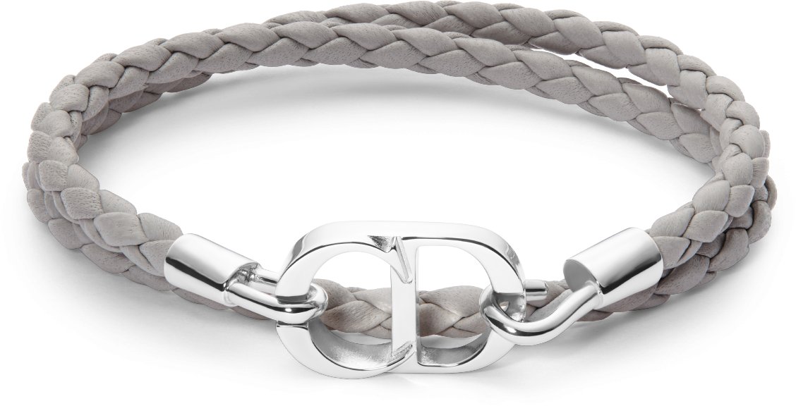 DIOR | CD Icon ブレイドレザー ダブルブレスレット ラムスキン