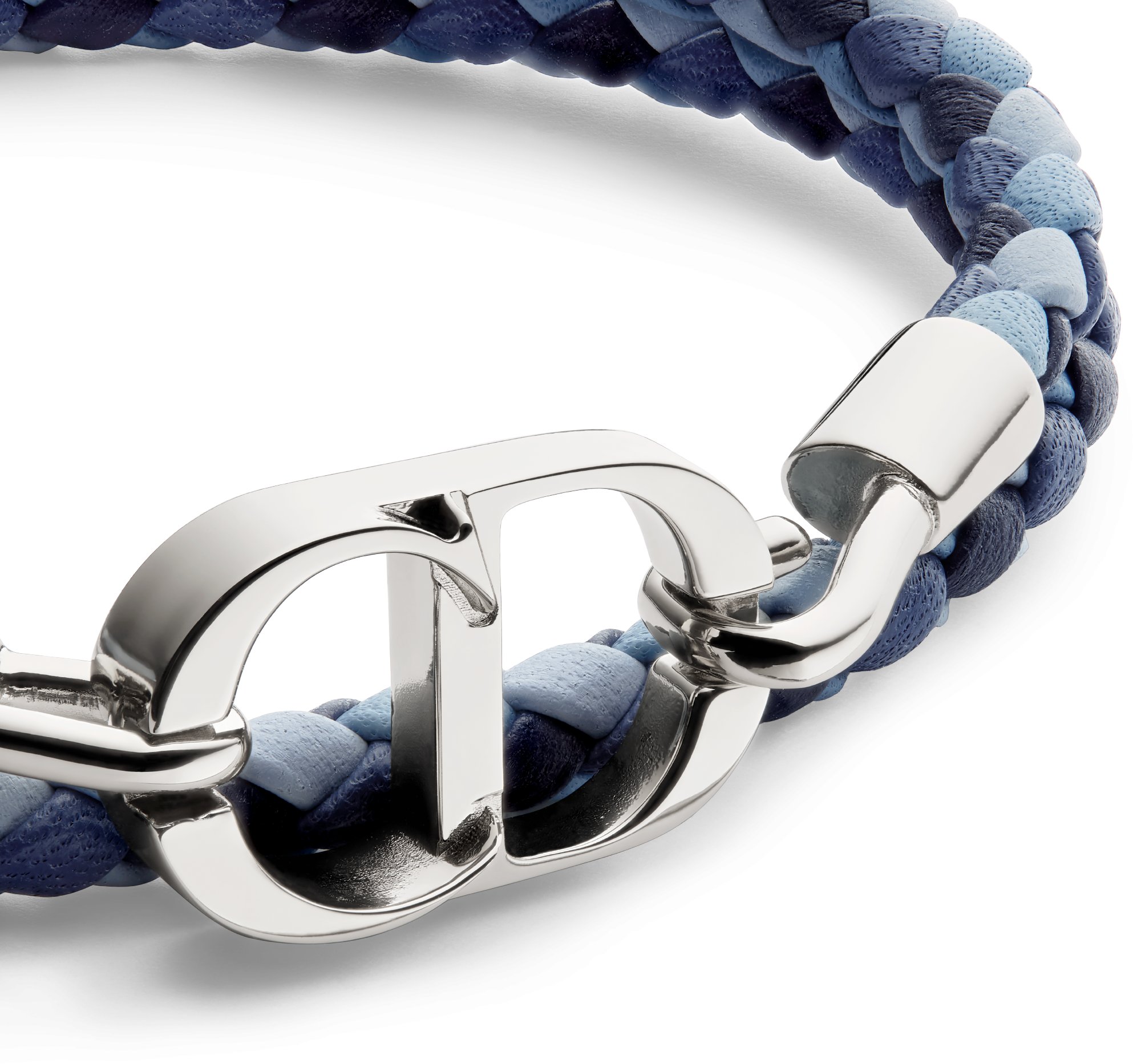 Bracciale doppio in pelle intrecciata CD Icon aria_detailedView