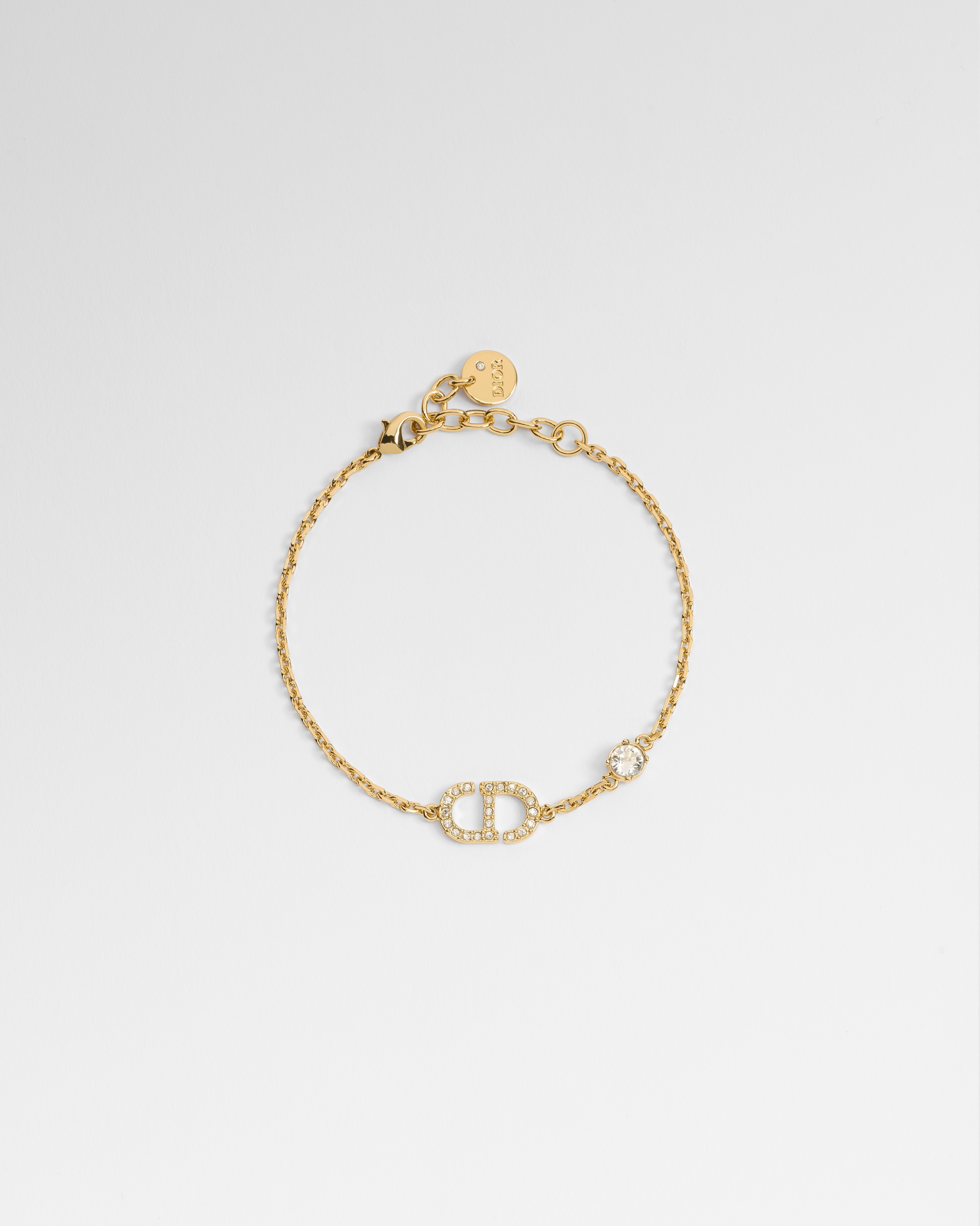 Petit CD ブレスレット メタル & クリスタル E01