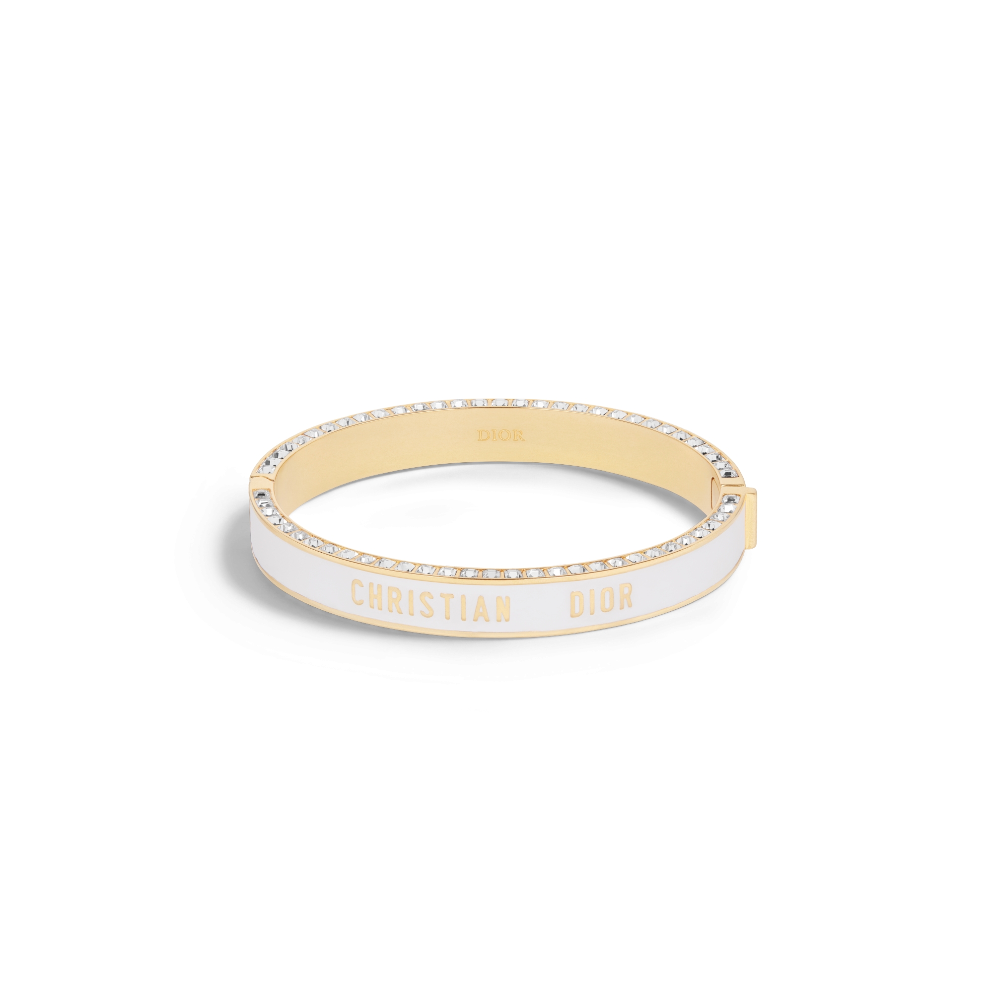 Dior Night Code Bangle Gold-Finish Metal, White Crystals and White ...