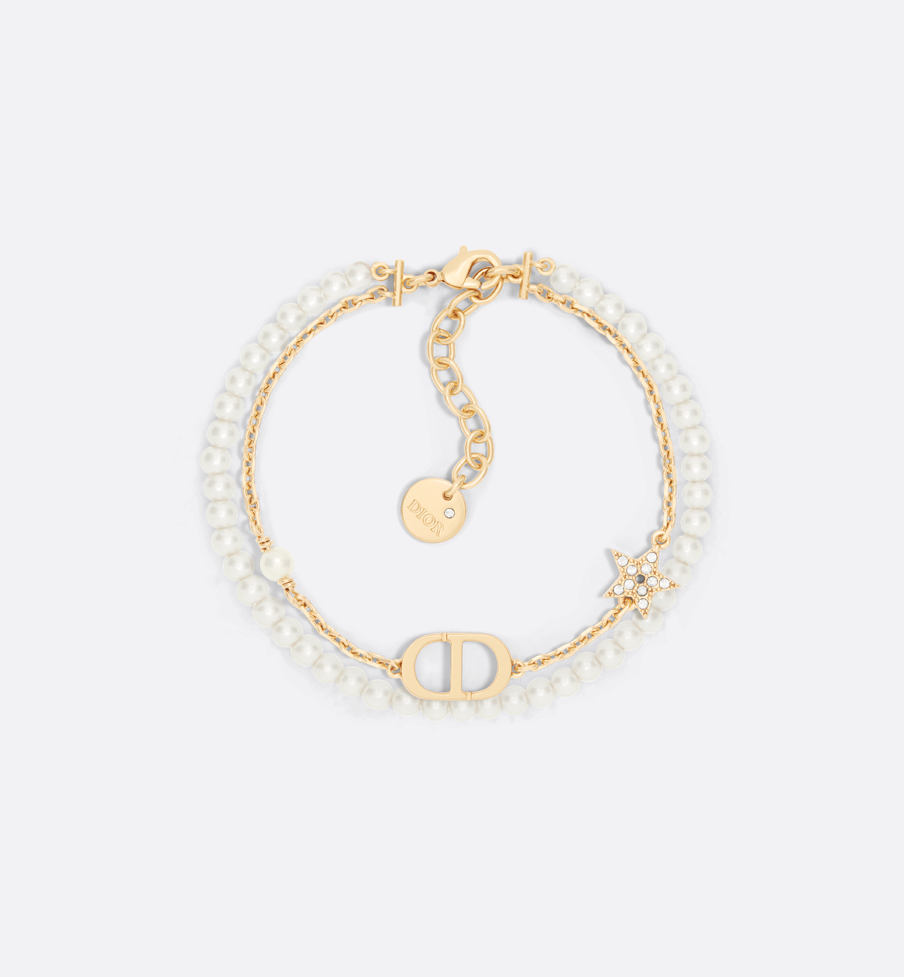 DIOR | Petit CD ブレスレット メタル・レジンパール・クリスタル DIOR | Petit CD ブレスレット メタル・レジンパール・クリスタル