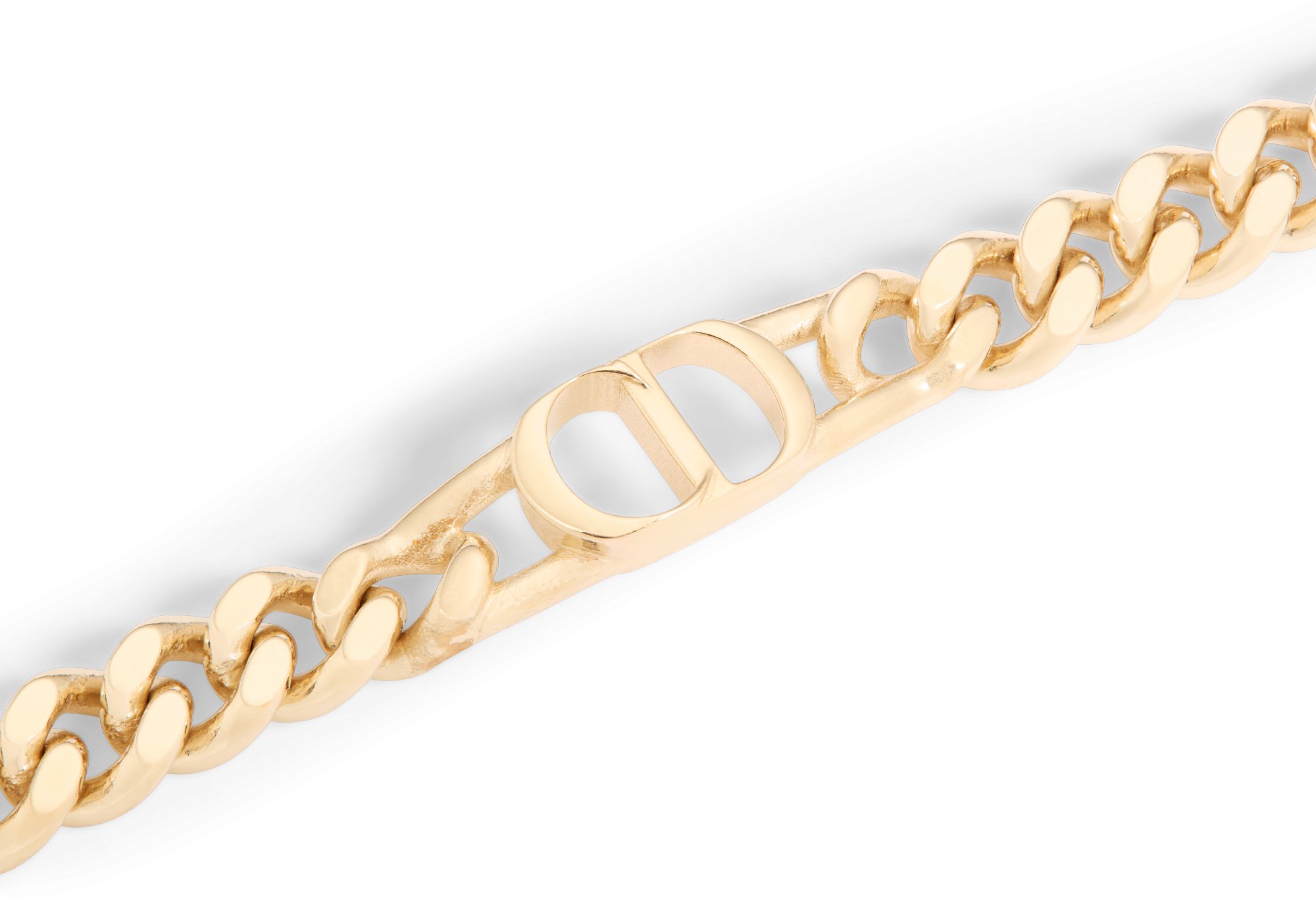 CD Icon Thin Chain Link Bracelet Detailed view