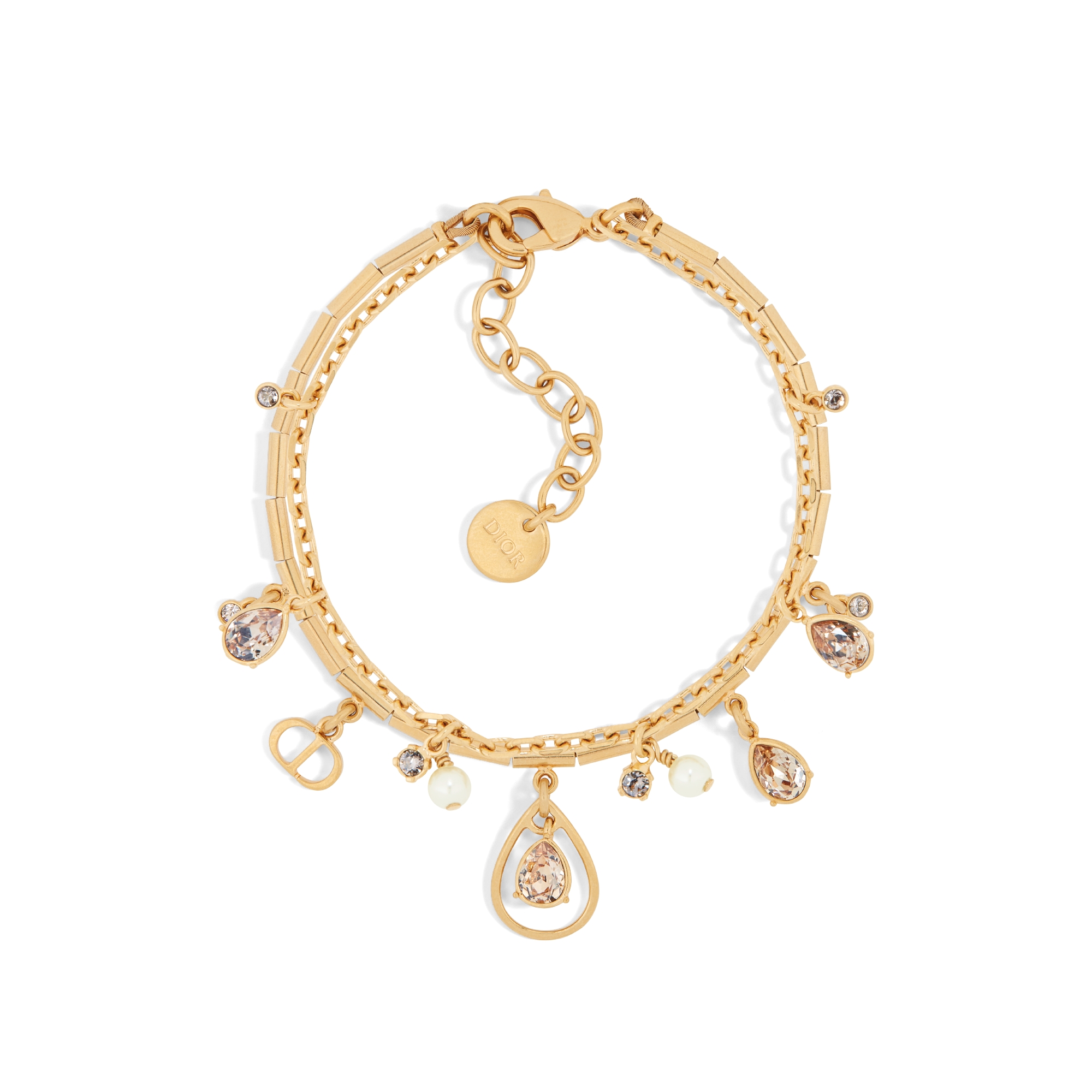 DIOR | D-Drop ブレスレット メタル・レジンパール・クリスタル