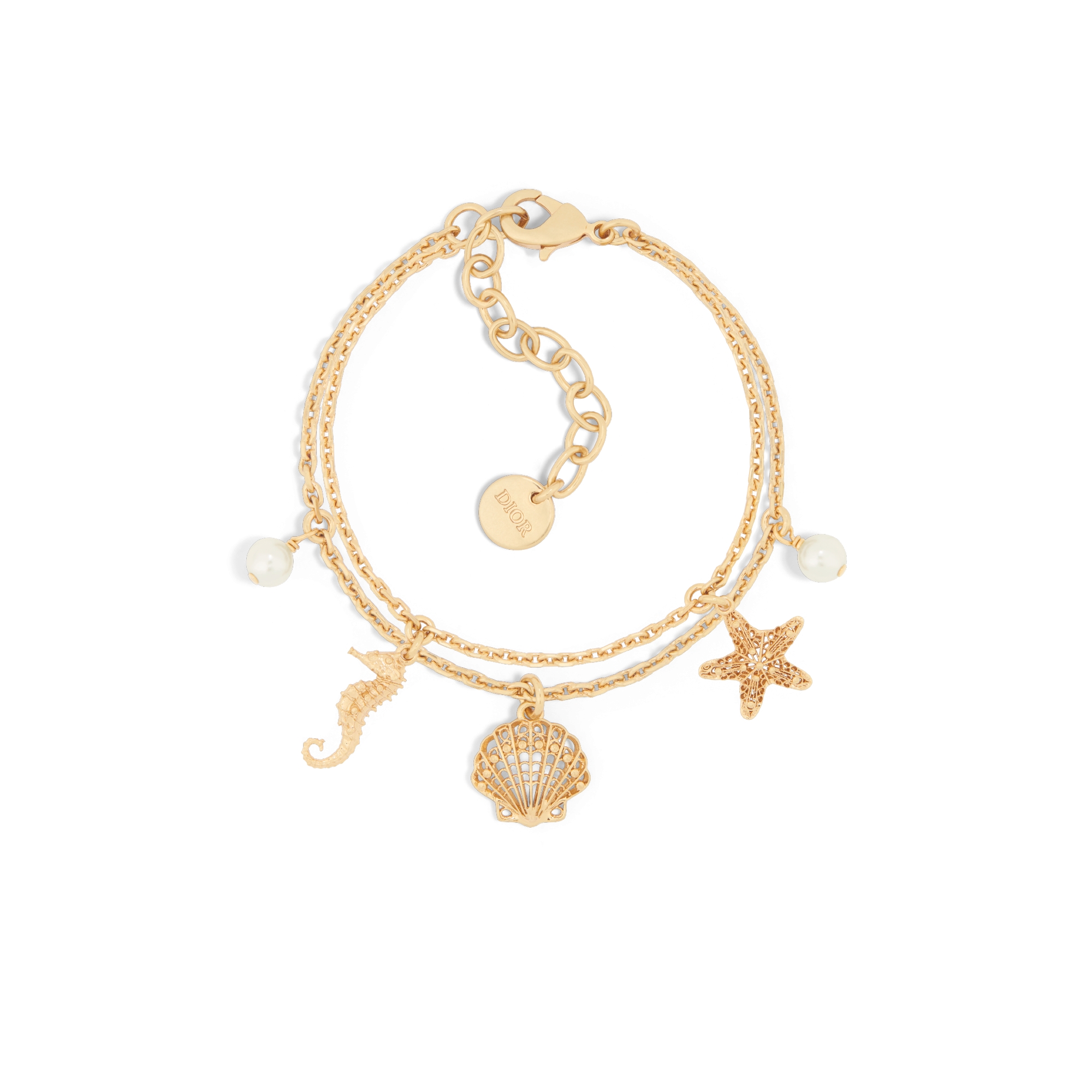 Dioriviera Dior Cabinet d'Été Bracelet Gold-Finish Metal and White