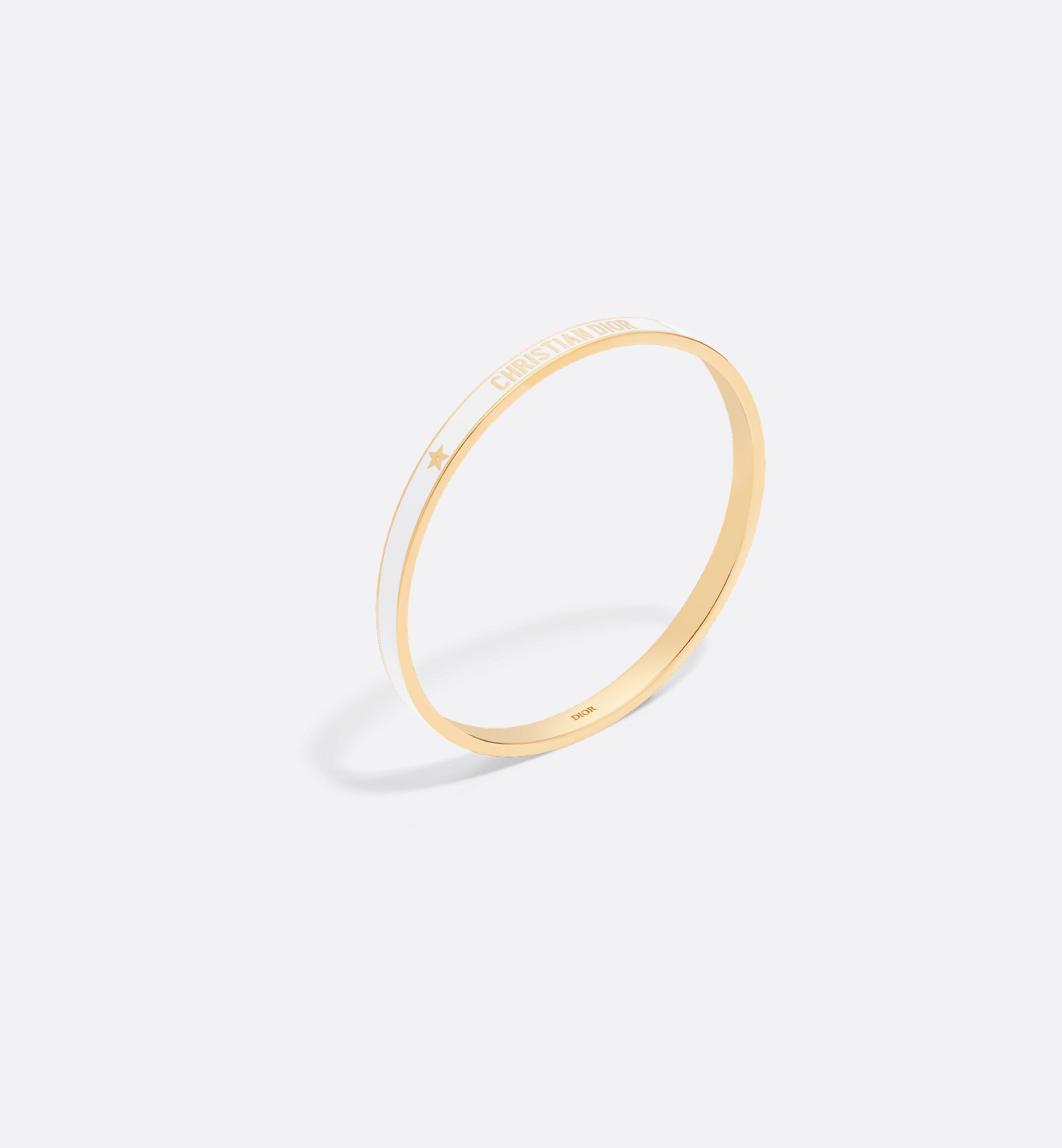 Dior Code Bangle Gold-Finish Metal and Latte Lacquer | DIOR Dior Code Bangle Gold-Finish Metal and Latte Lacquer | DIOR