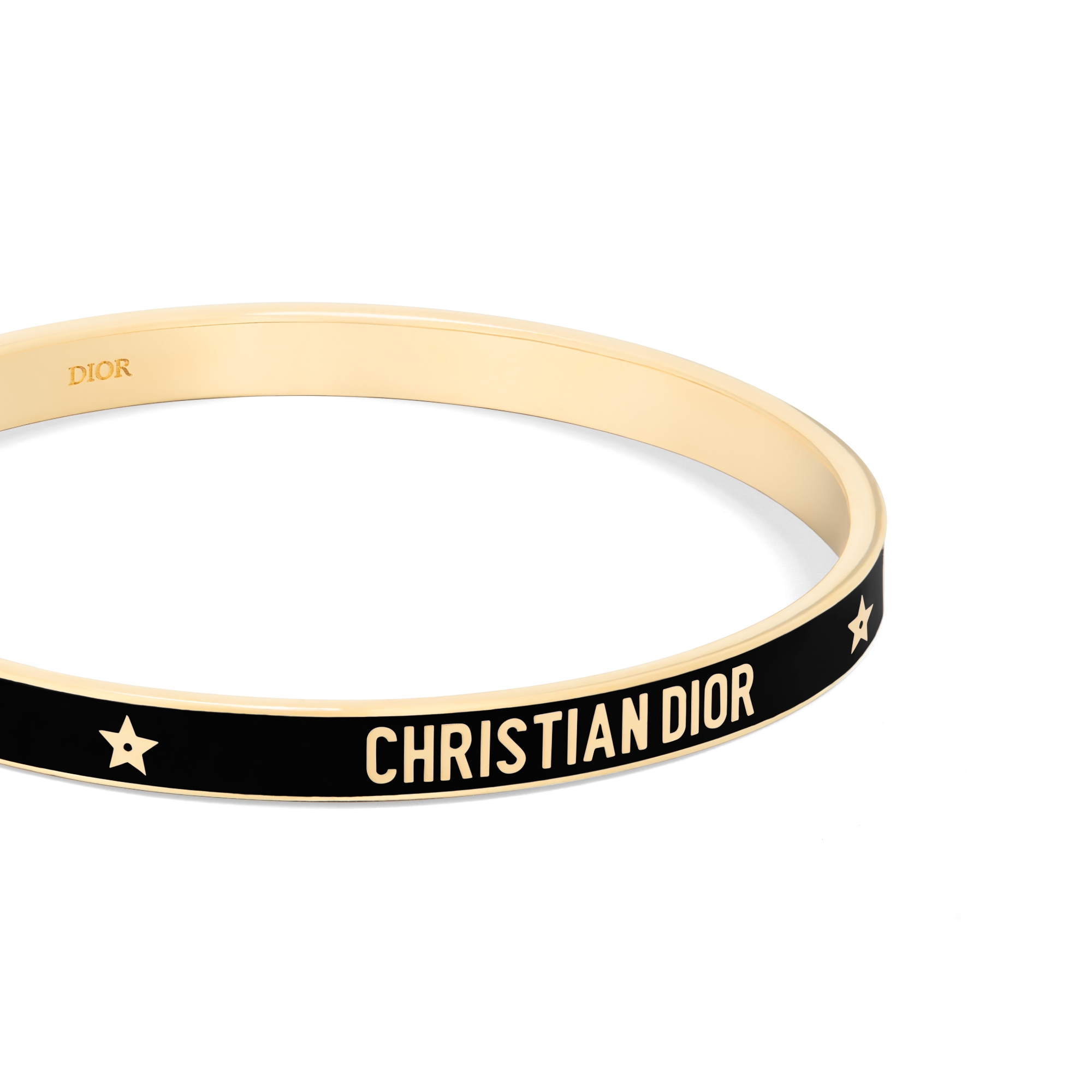 Dior Code バングル ブラック & ゴールド Dior Code Bangle Gold