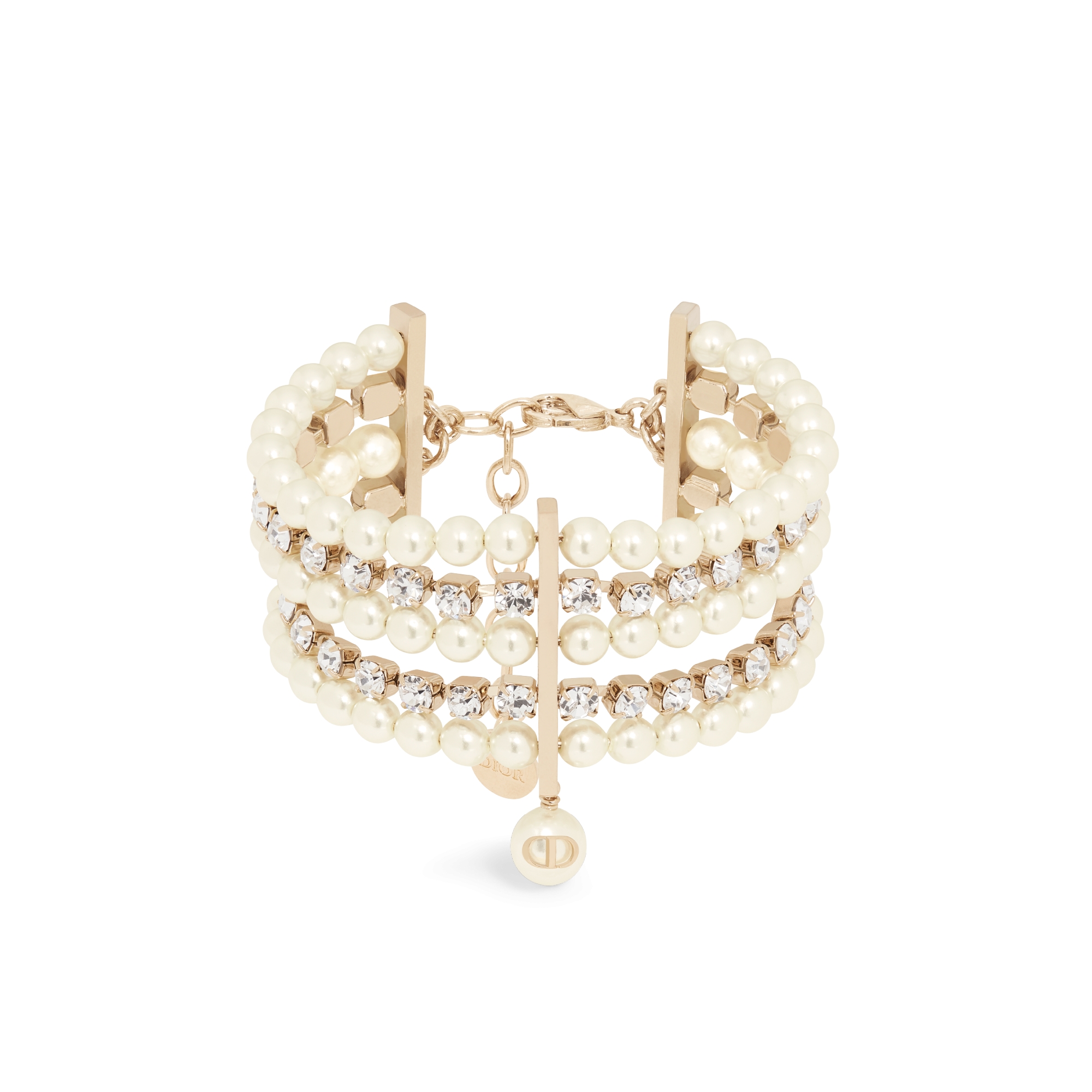 美品❗️Christian Dior ゴールドカフス　正規保管箱付き Christian Dior クリスチャンディオール カフス ゴールド レディ