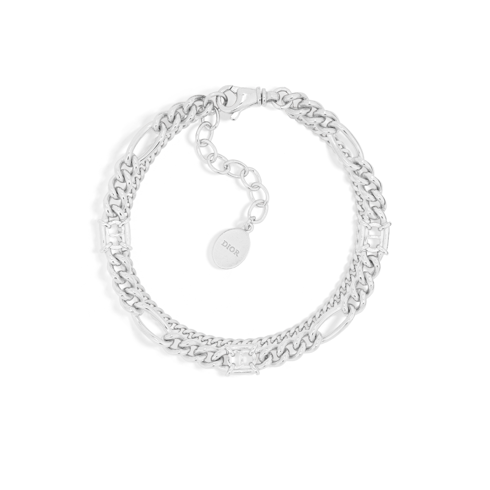 Diorディオールシルバーネックレス.ブレスレット.ピアス