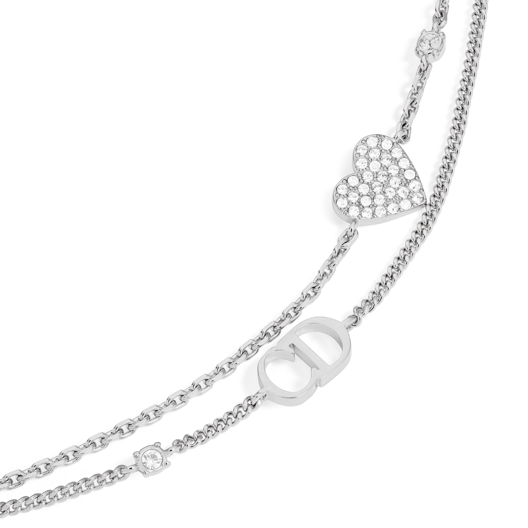 DIOR CLAIR D LUNE ブレスレット　シルバー Clair D Lune Bracelet Silver-Finish Metal and White Crystals
