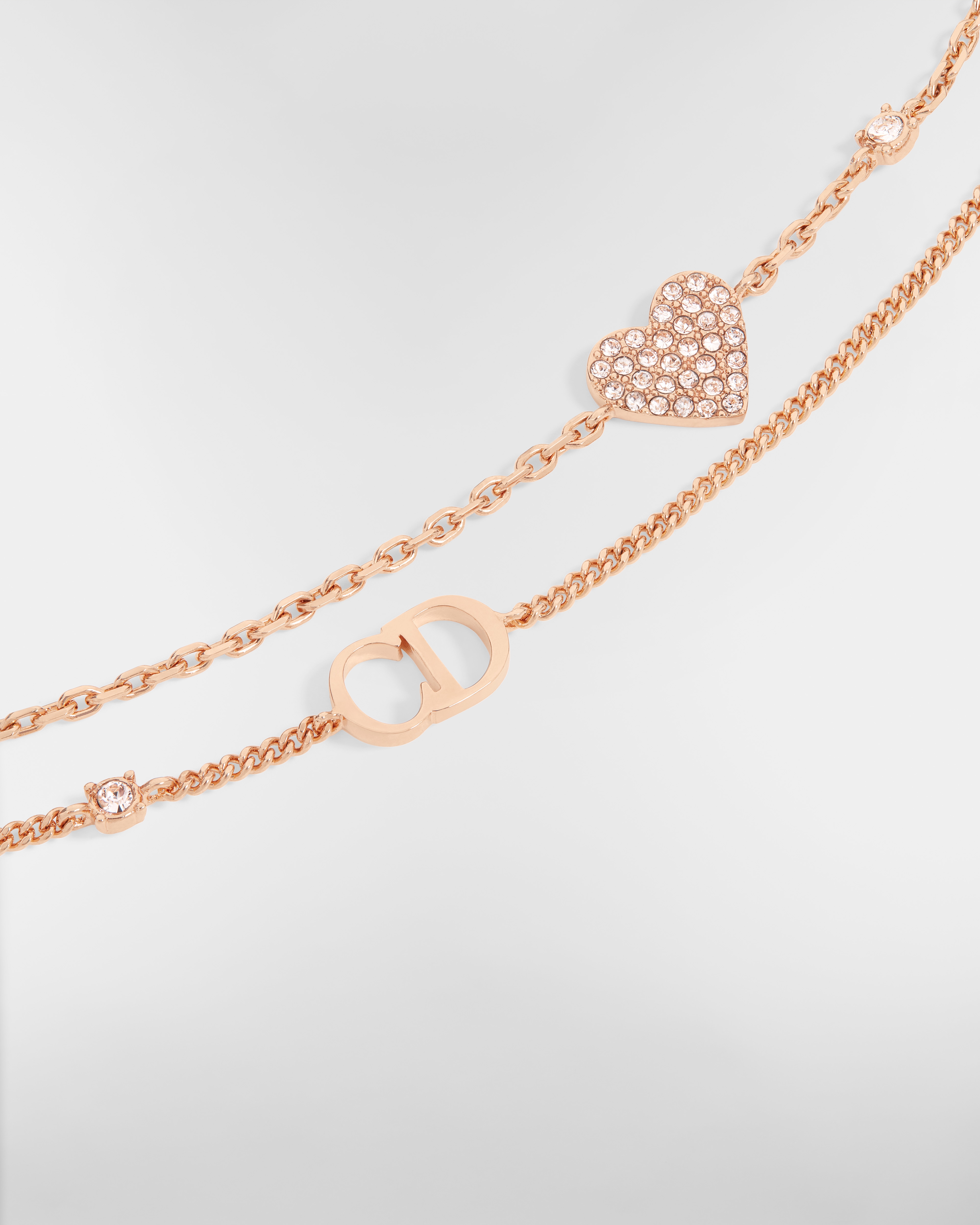 Clair D Lune Bracelet Pink-Finish Metal and Silver-Tone Crystals E09