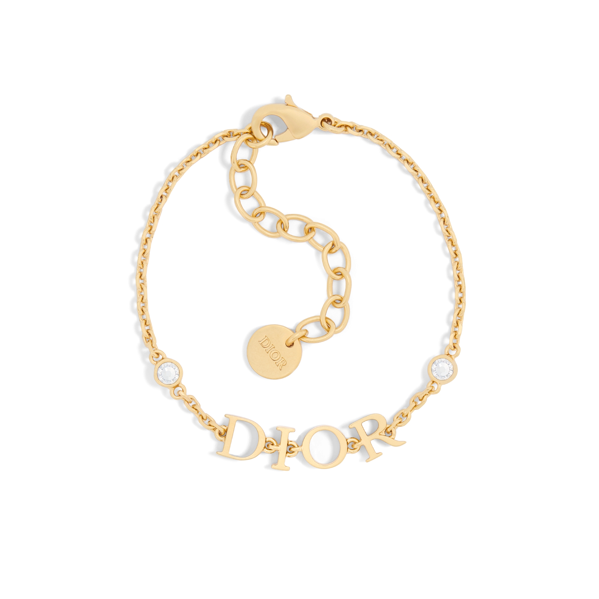 ディオール/Dior CD バングル ゴールド ロゴ ブレスレット