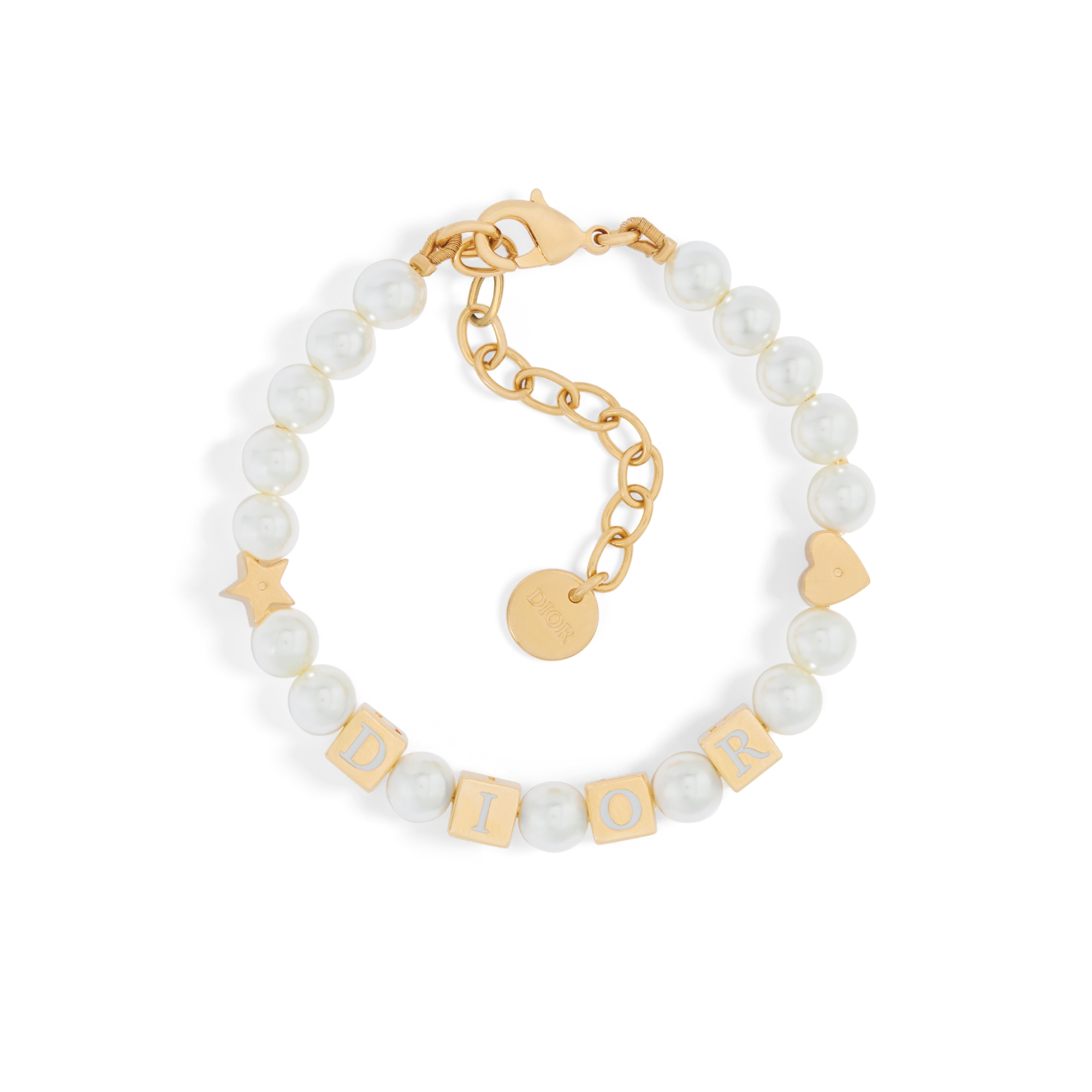 Dior パール ダブルDロゴ ブレスレット DIOR | CD Icon ブレイドレザー ダブルブレスレット ラムスキン