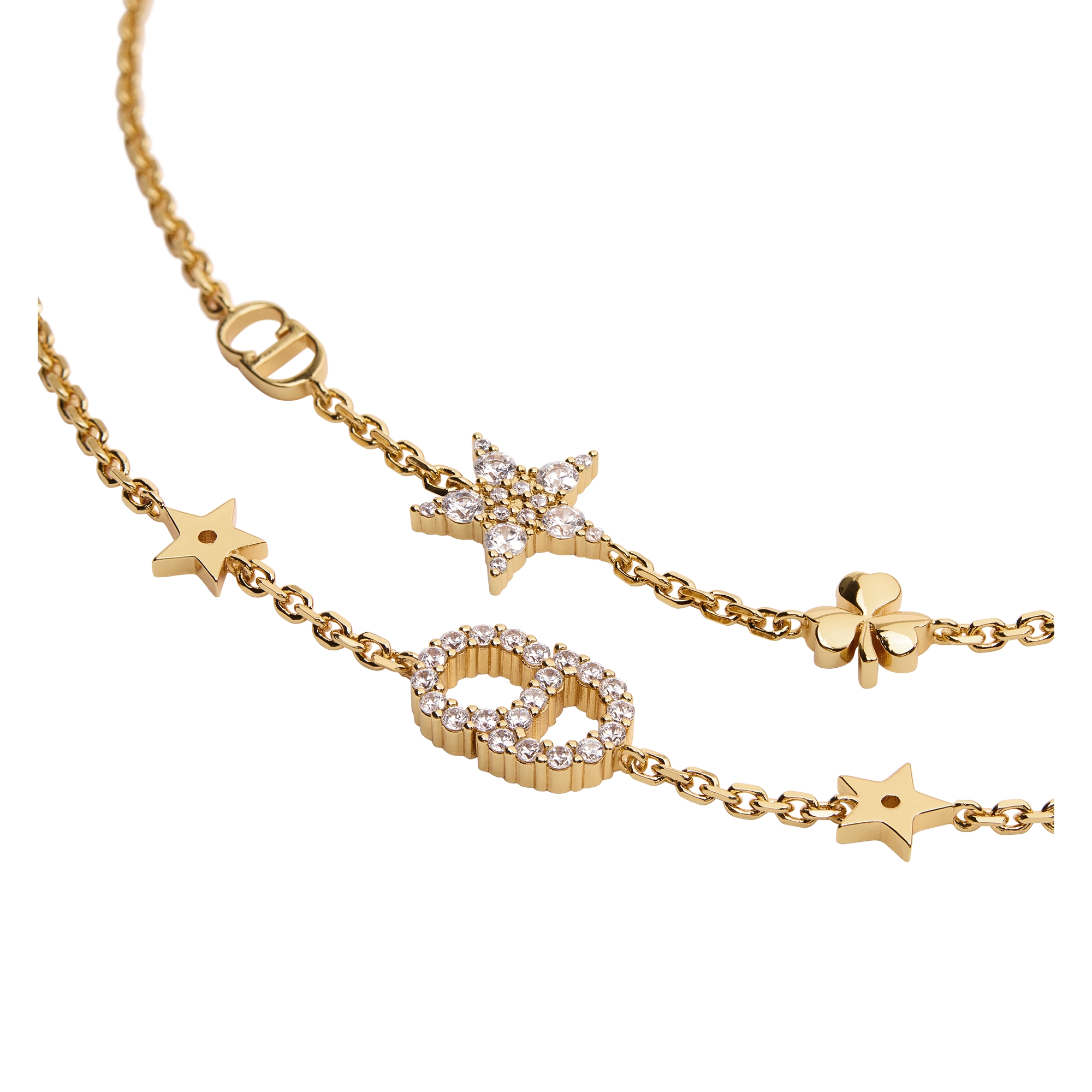 Clair D Lune Bracelet Set Gold-Finish Metal and Sparkling Crystals E09