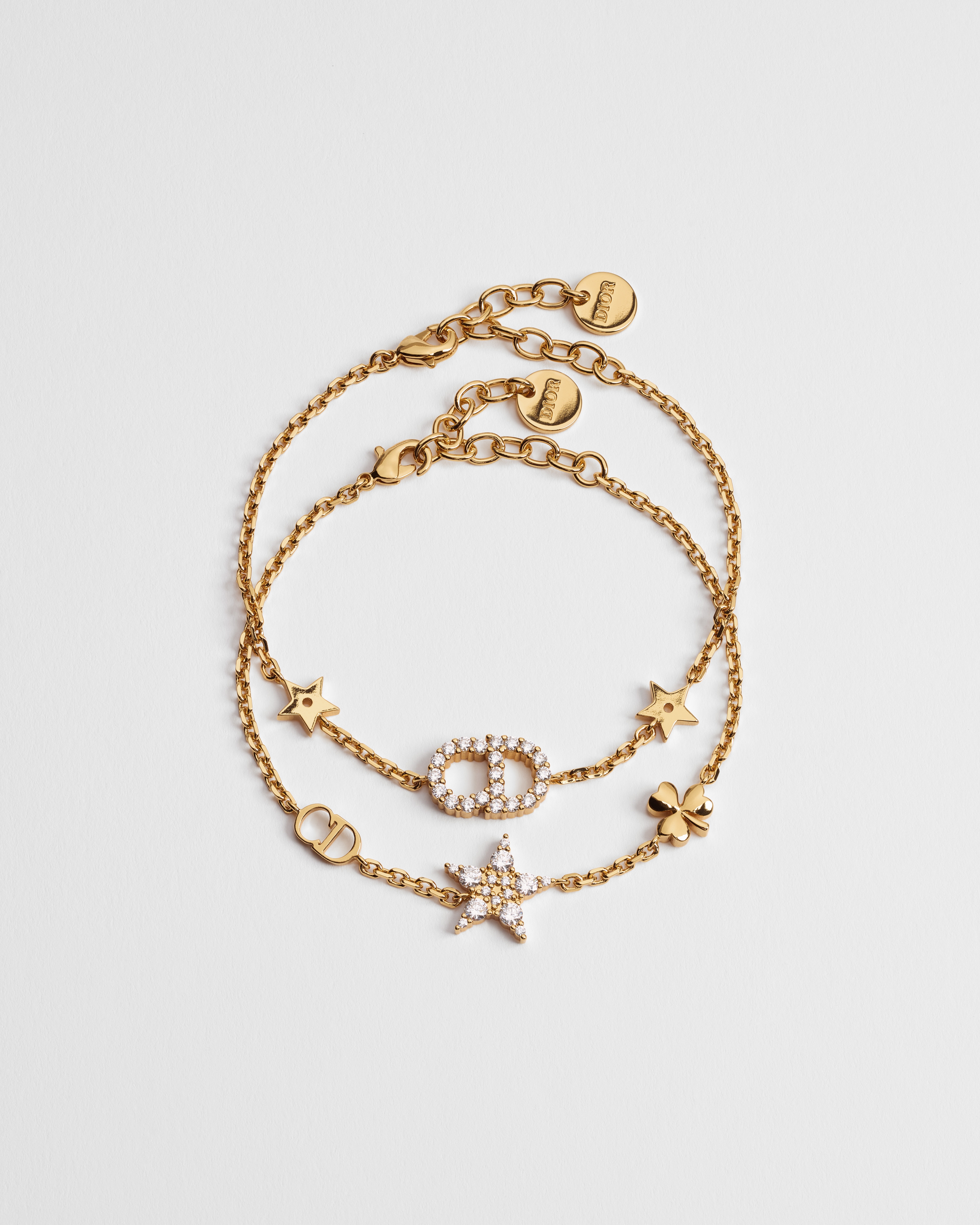 Set di bracciali Clair D Lune Metallo con finitura color oro e cristalli scintillanti E01