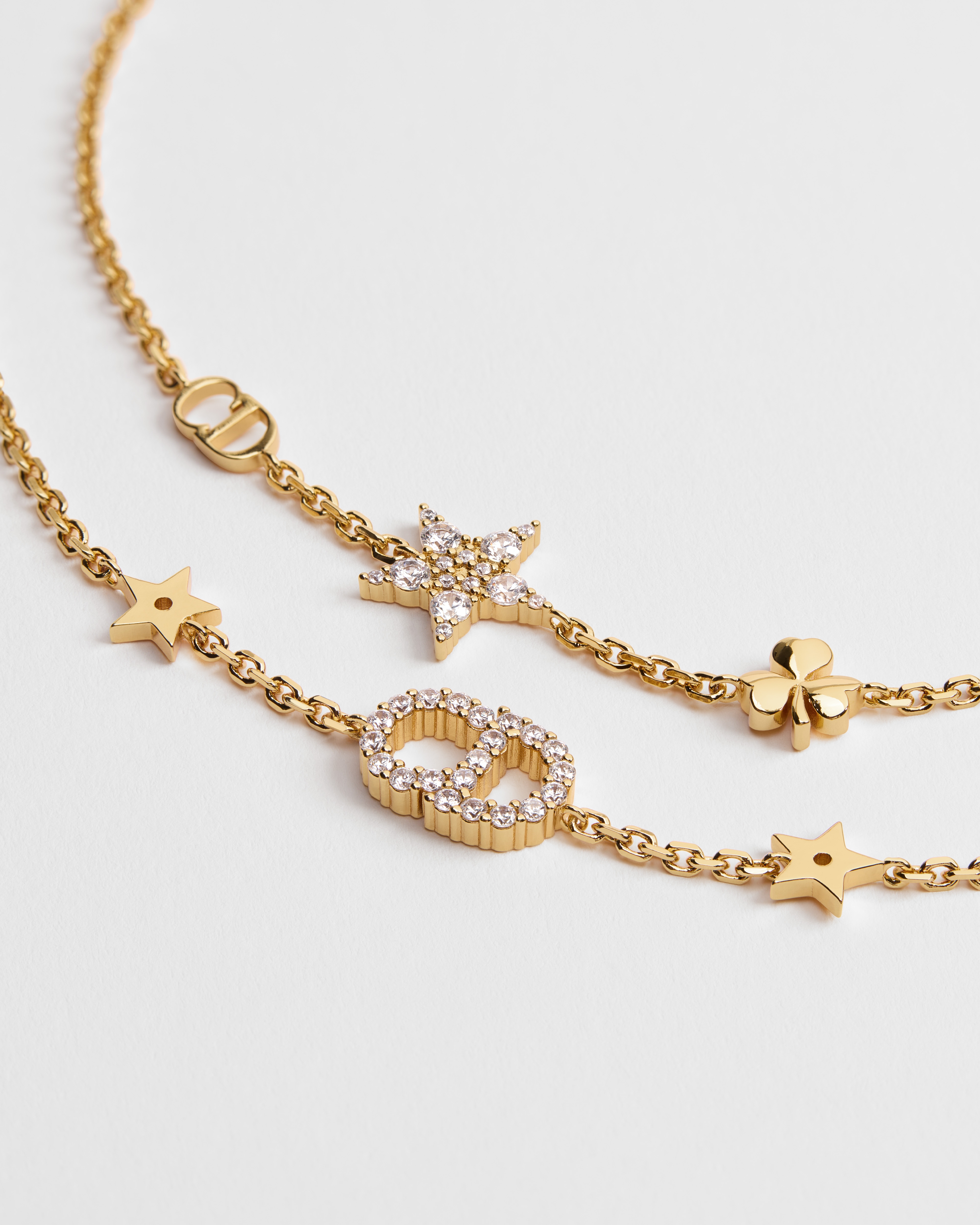 Clair D Lune Bracelet Set Gold-Finish Metal and Sparkling Crystals | DIOR