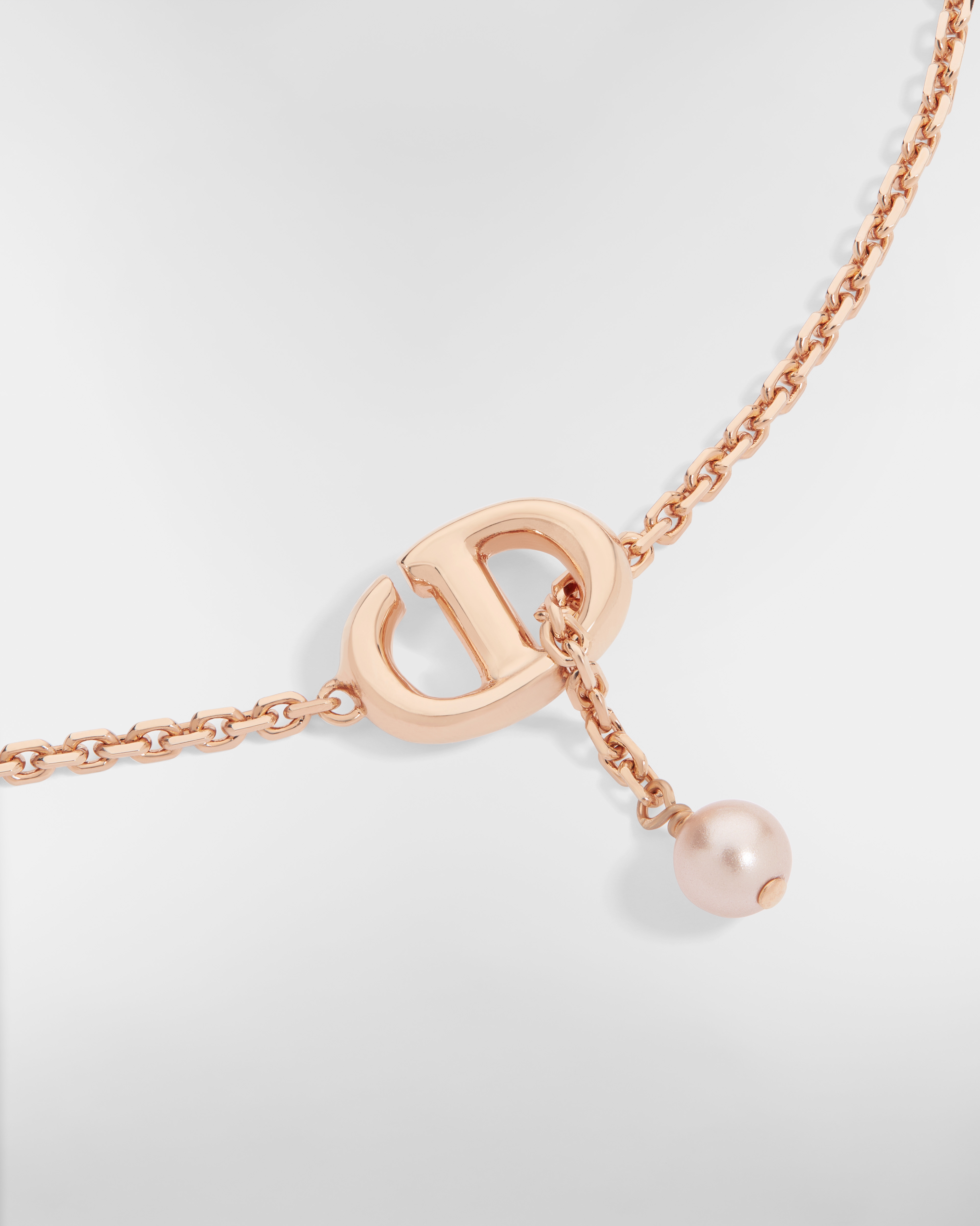 CD Navy ブレスレット メタル & レジンパール E09