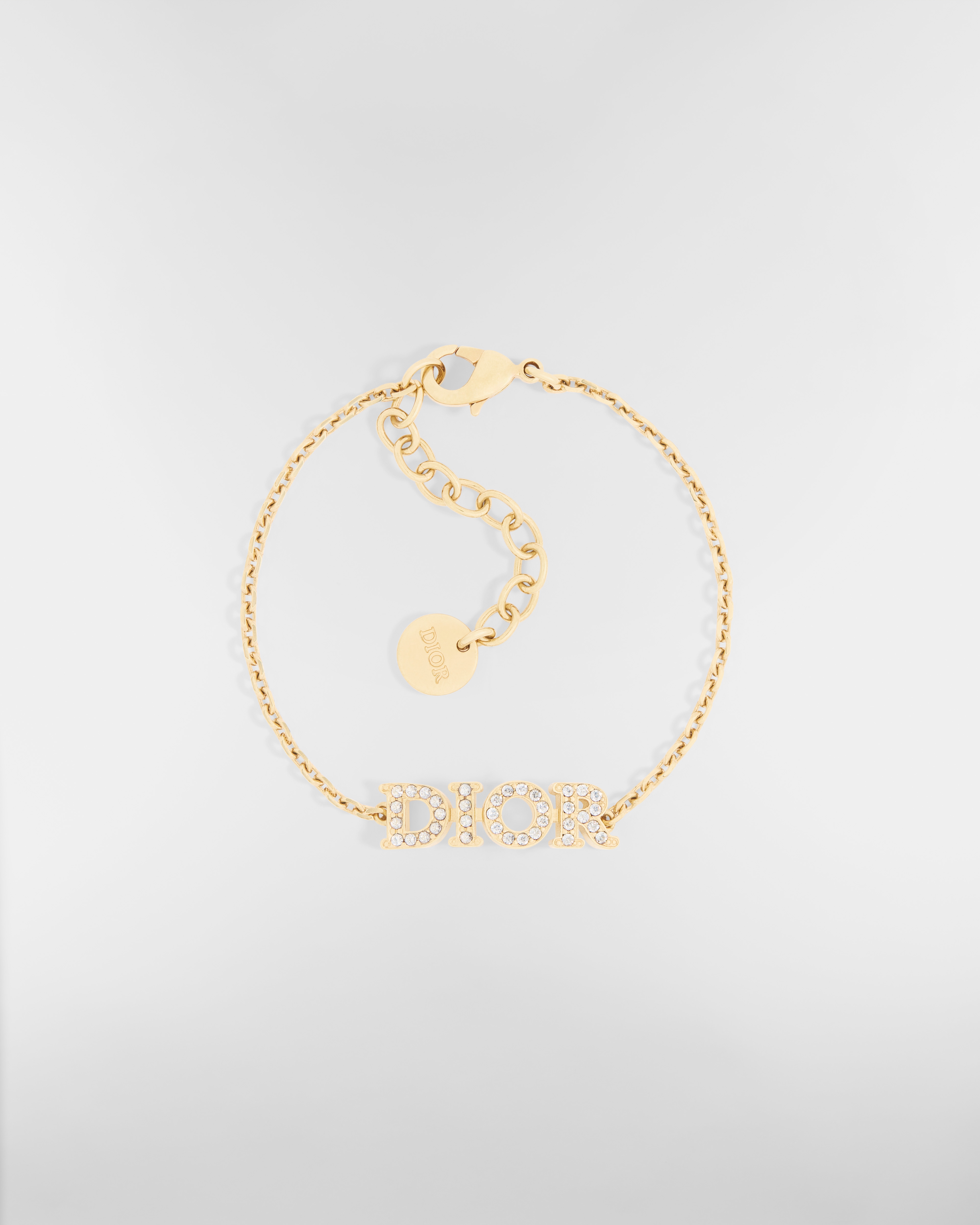 Dio(r)evolution Armband Metall mit Gold-Finish und Kristalle in Silberfarbe E01