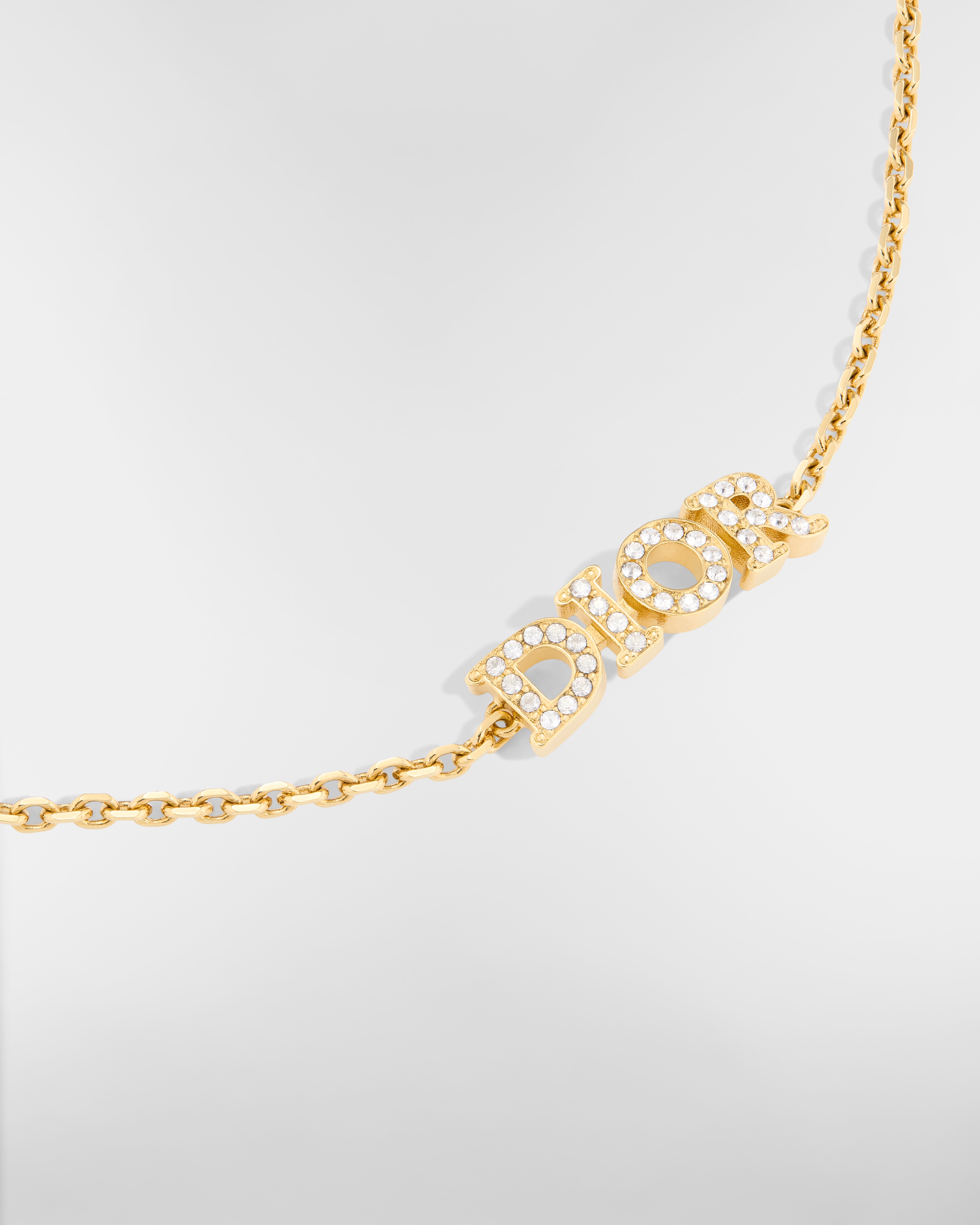 Dio(r)evolution Bracelet Gold-Finish Metal and Silver-Tone Crystals E09