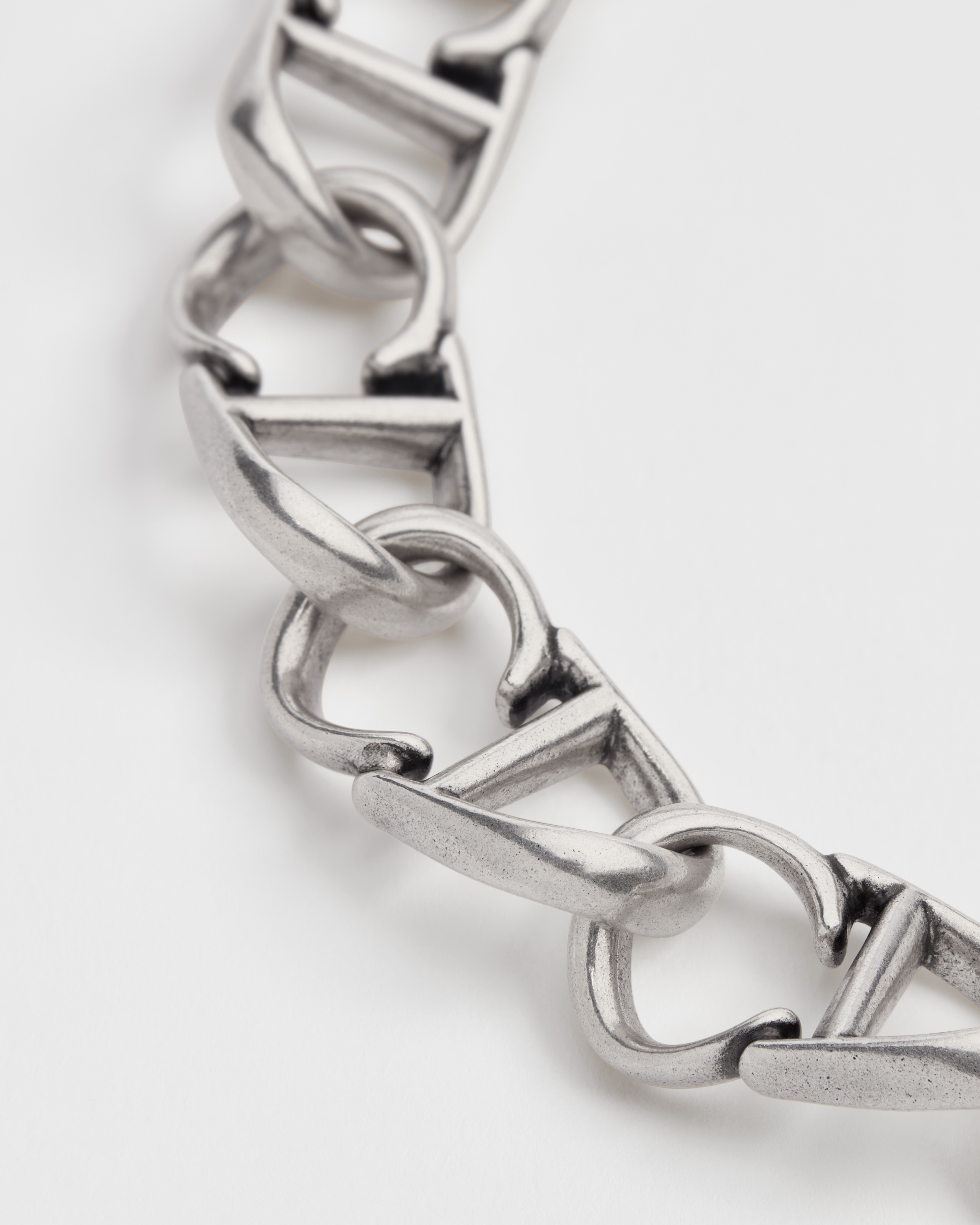 CD Icon 鏈環手鏈 復古飾面純銀 E09