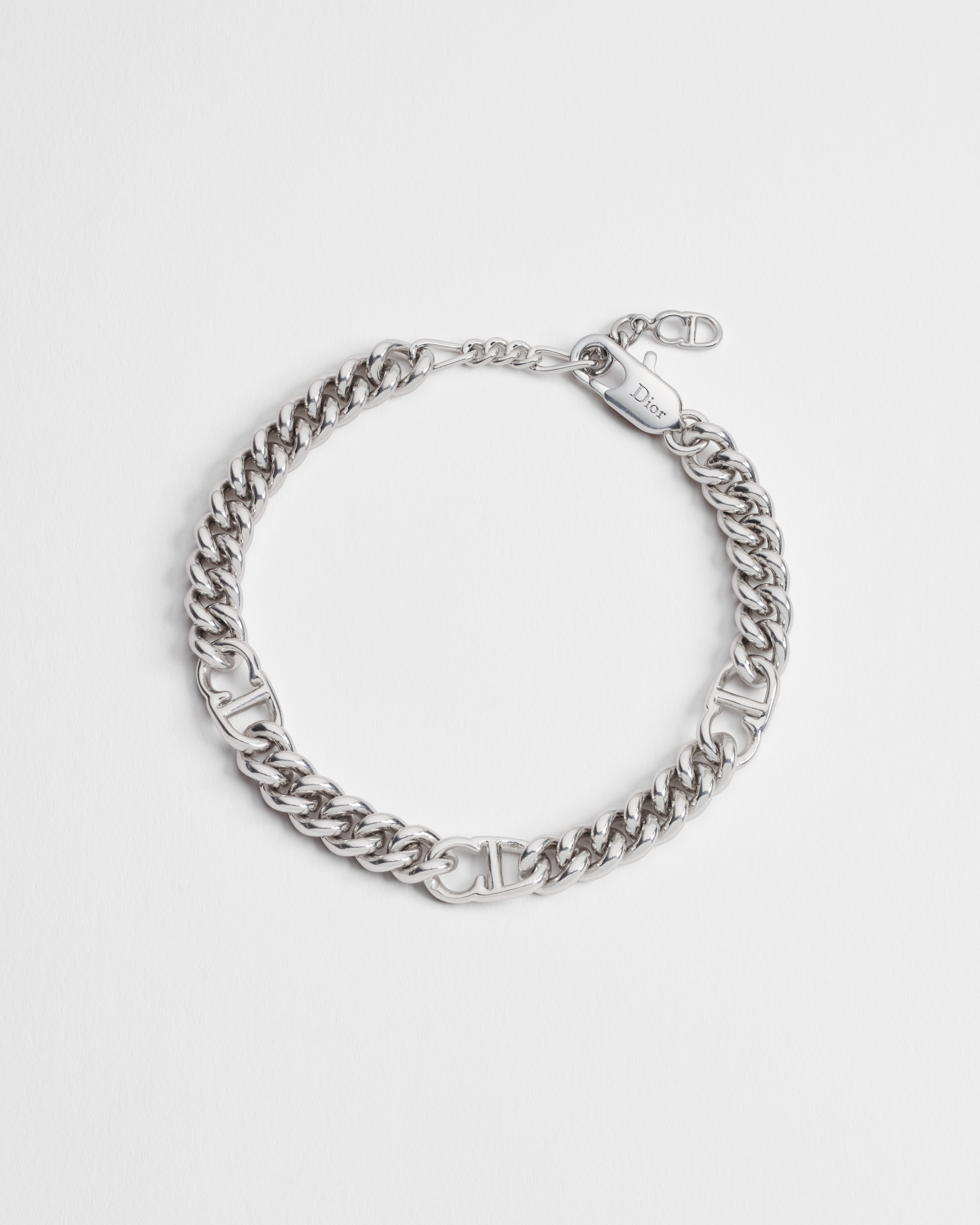 CD Icon Thin Chain Link Bracelet