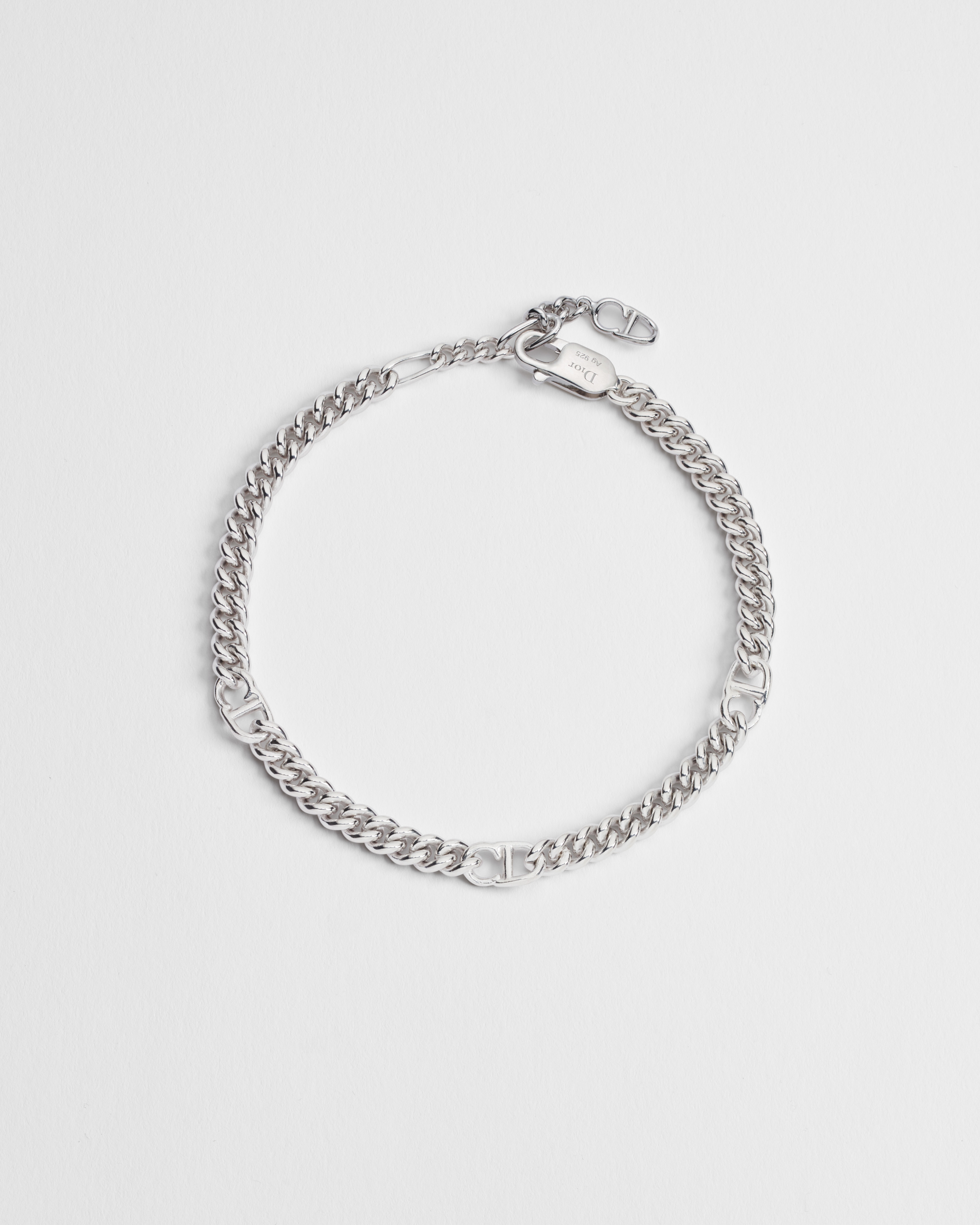 CD Icon Thin Chain Link Bracelet