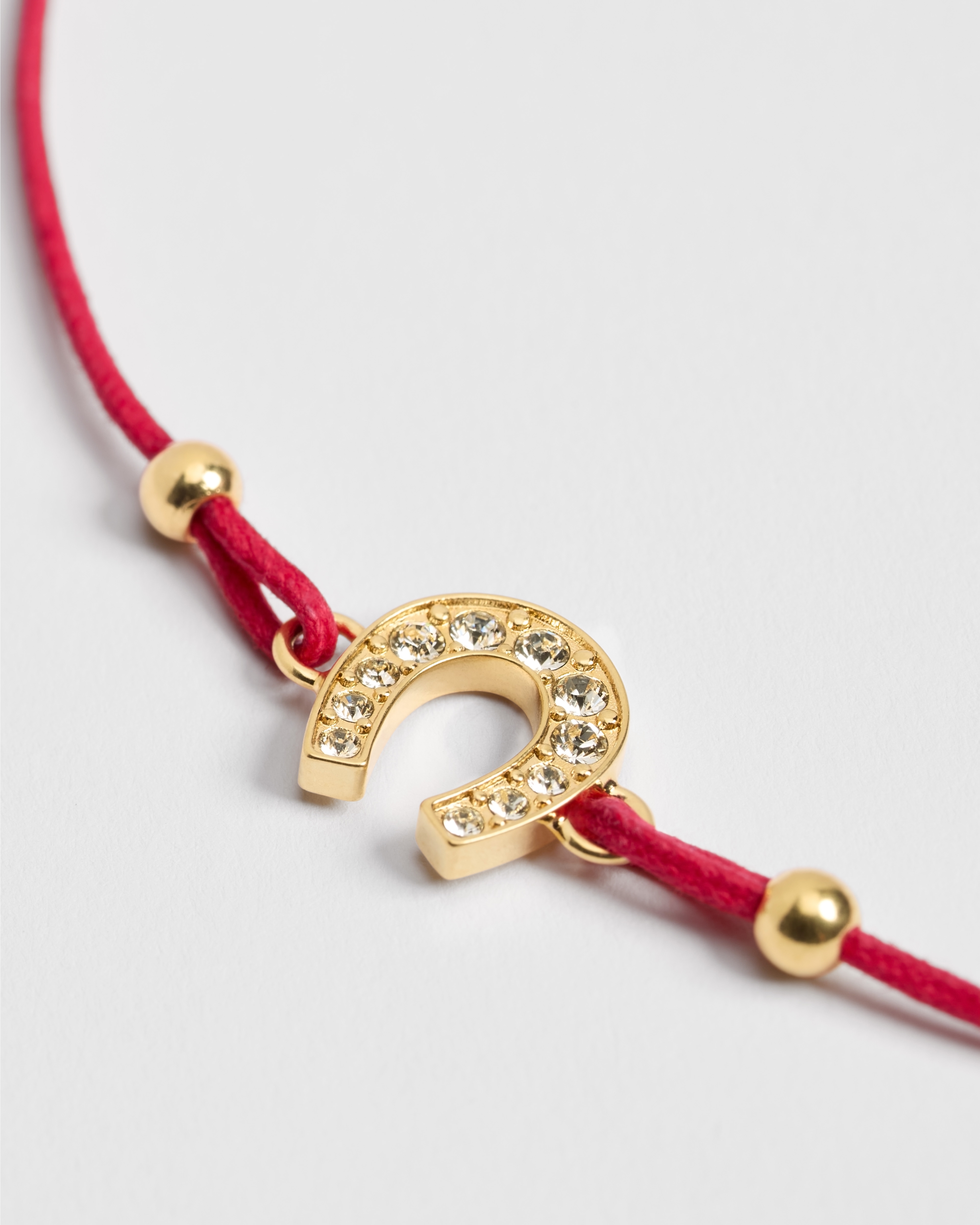 Diorelita ブレスレット メタル・クリスタル・コットン E09